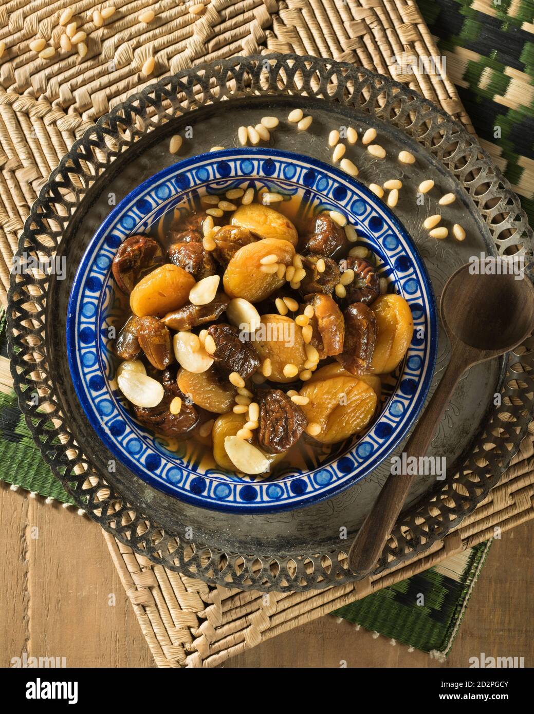 Khoshaf. Dried fruit compote. Middle East Food Stock Photo