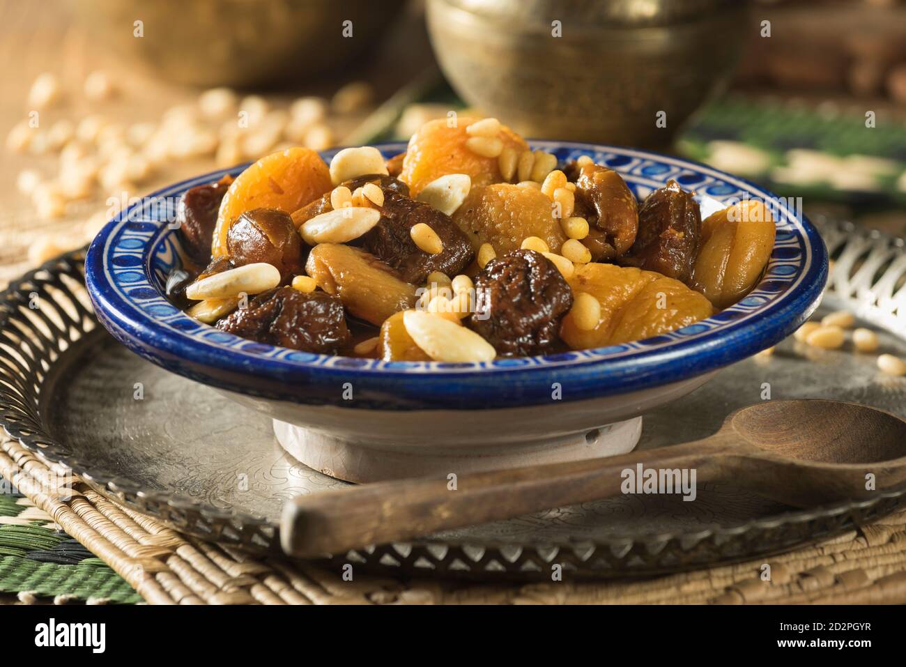 Khoshaf. Dried fruit compote. Middle East Food Stock Photo