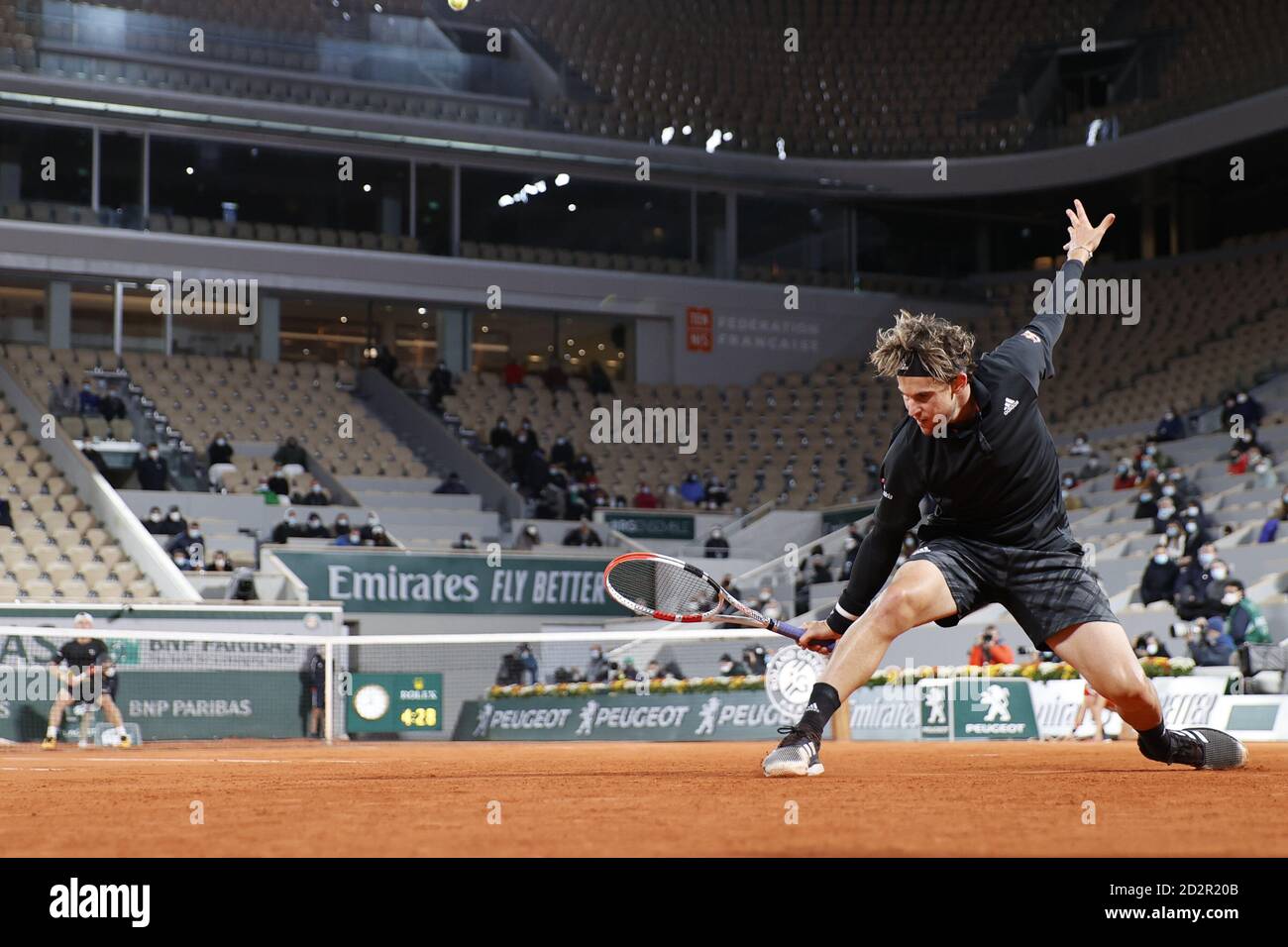 ominic THIEM (AUT) during the Roland Garros 2020, Grand Slam tennis  tournament, on October 6, 2020 at Roland Garros stadium in Paris, France -  Photo Stock Photo - Alamy