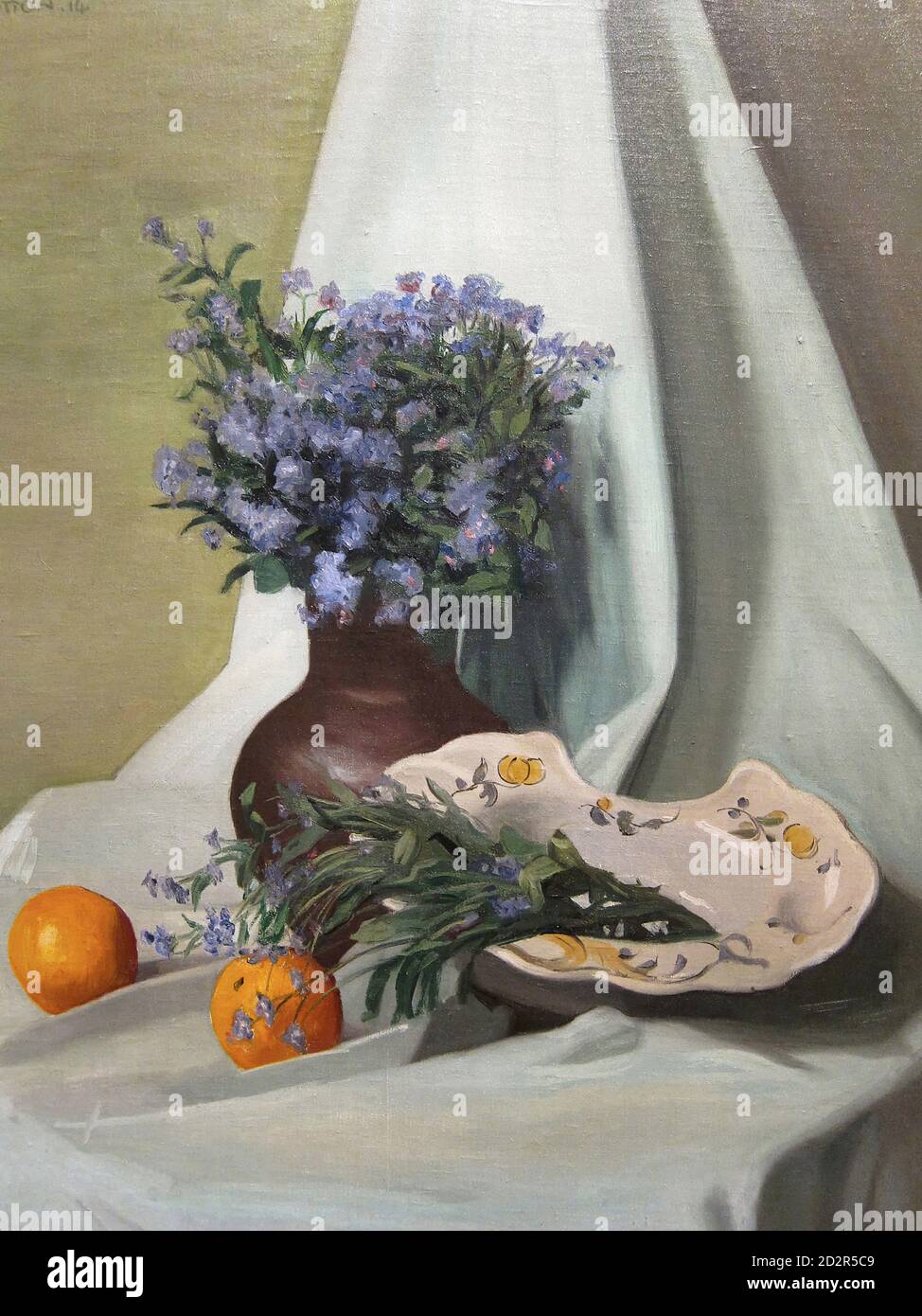 Ciondolo Sfera Con Fiori Naturali Di Non Ti Scordar Di Me In Resina - Gioiello Artigianale Con Catena Argento 925