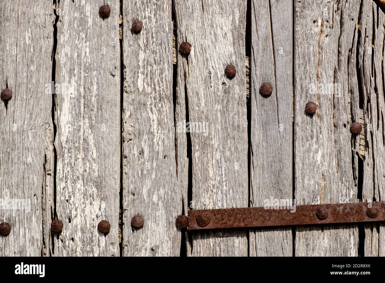 Antigua puerta de granero, Ca´n Ramonet, Son Negre, Felanitx, Mallorca, balearic islands, Spain Stock Photo