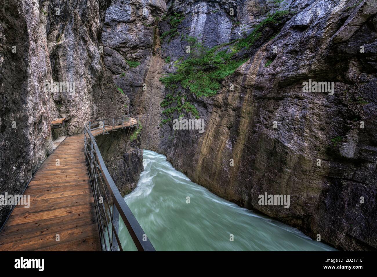 Aare Gorge, Meiringen, Bern, Switzerland, Europe Stock Photo