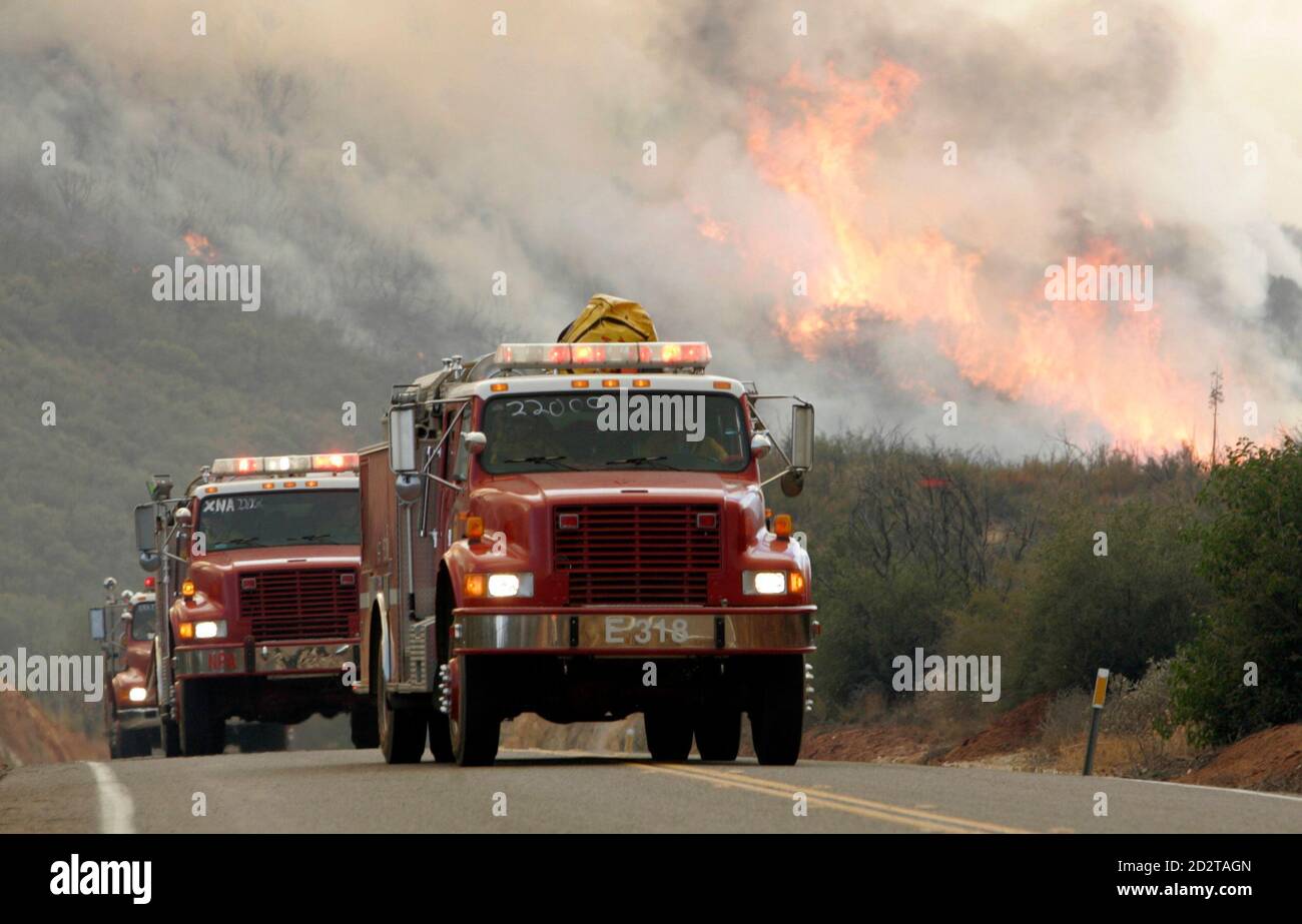 Hot Shot Wildland Fire Crew California CDF Jamul Forest Fire Station Fire Engine