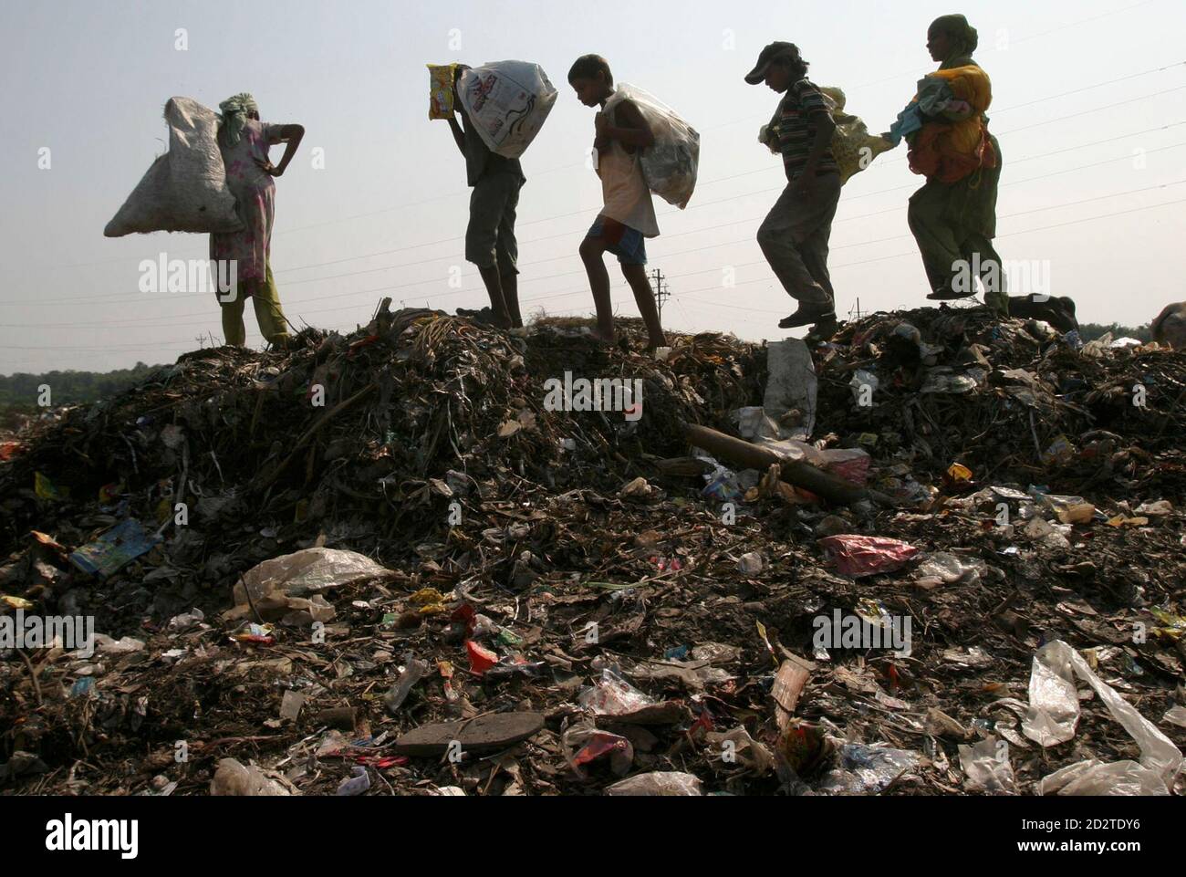 Children working rag pickers in hires stock photography and images Alamy