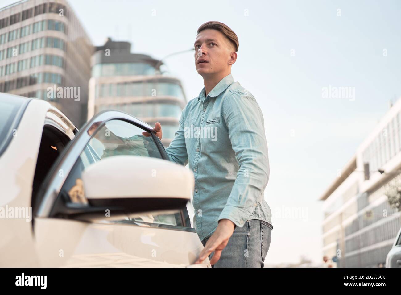 Driver standing to drive hi-res stock photography and images - Alamy