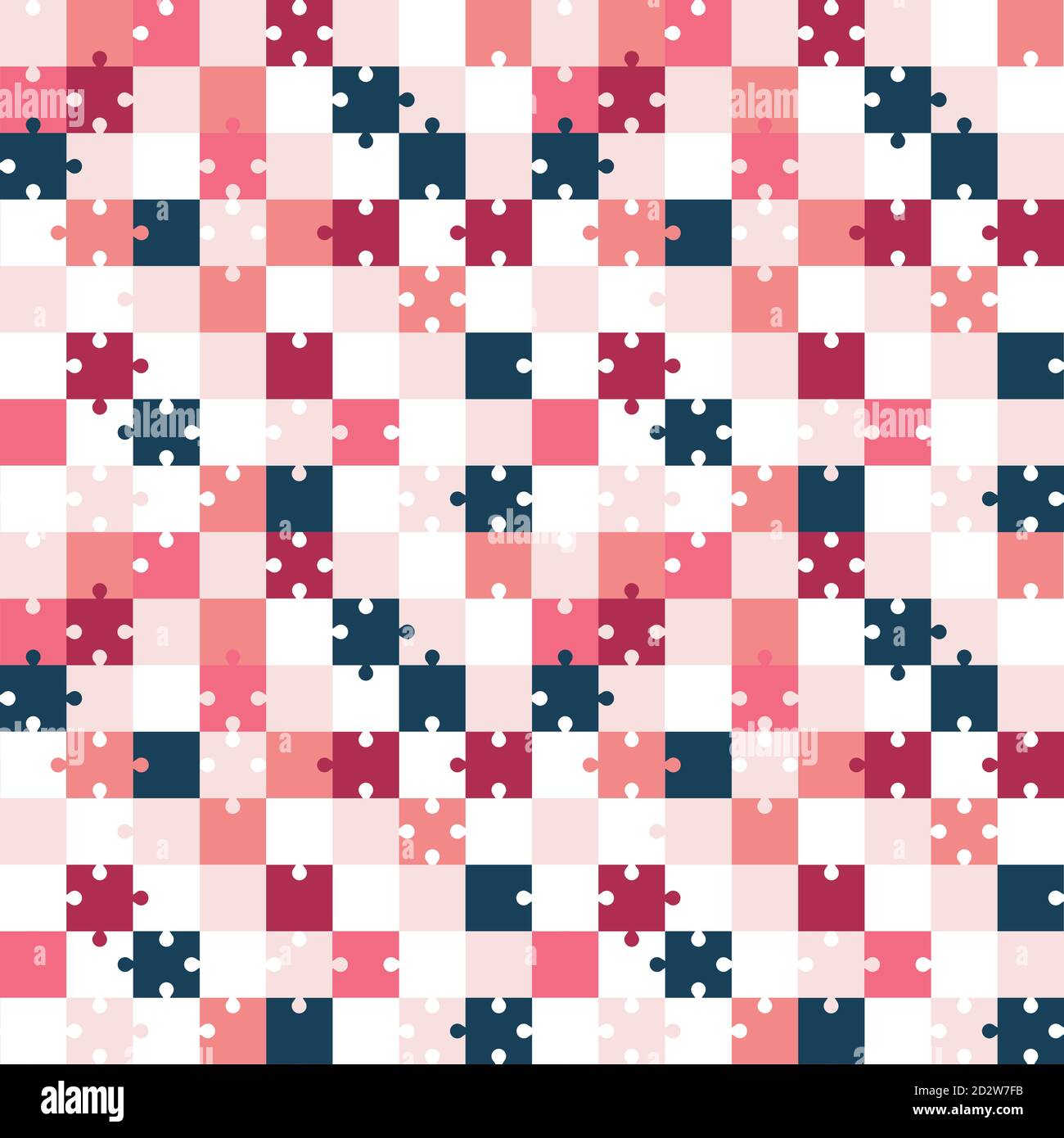 Pattern puzzles of different colors. Seamless pattern Stock Vector