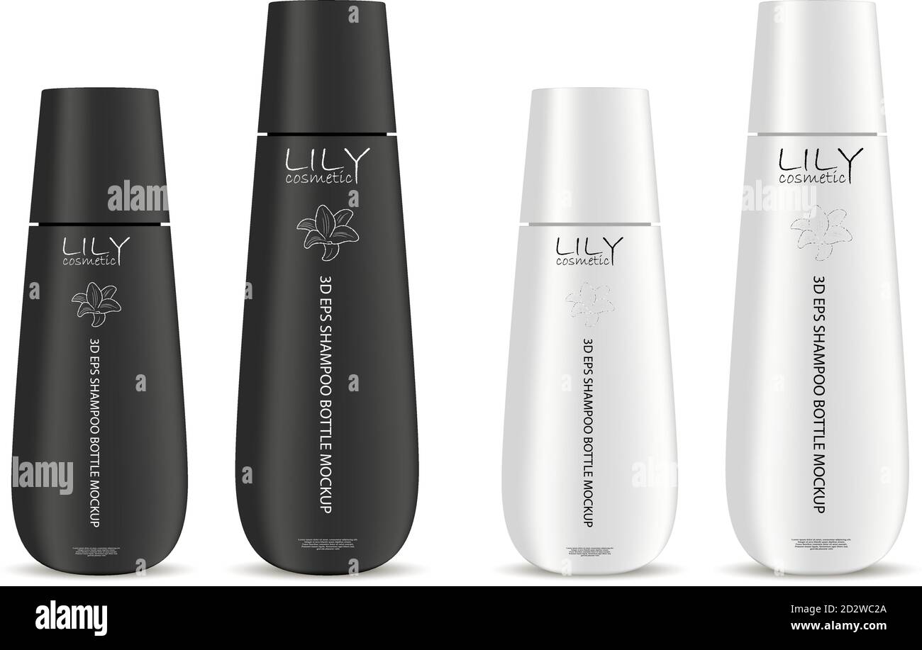 Download Cosmetic Bottles Mockup Set For Shampoo Moisturizer Conditioner Or Shower Gel Black And White Plastic Realistic Vector 3d Illustration Of Cosmetics Stock Vector Image Art Alamy