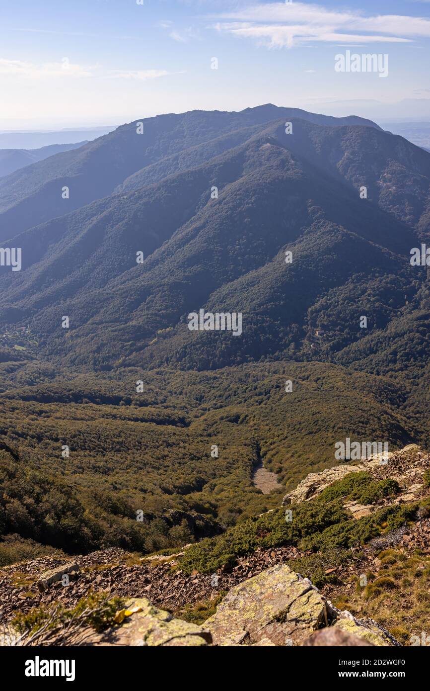 Spanish Mountain Peaks In Catalonia In Sunset Light Mountain Montseny spanish-mountain-peaks-in-catalonia-in-sunset-light-mountain-montseny