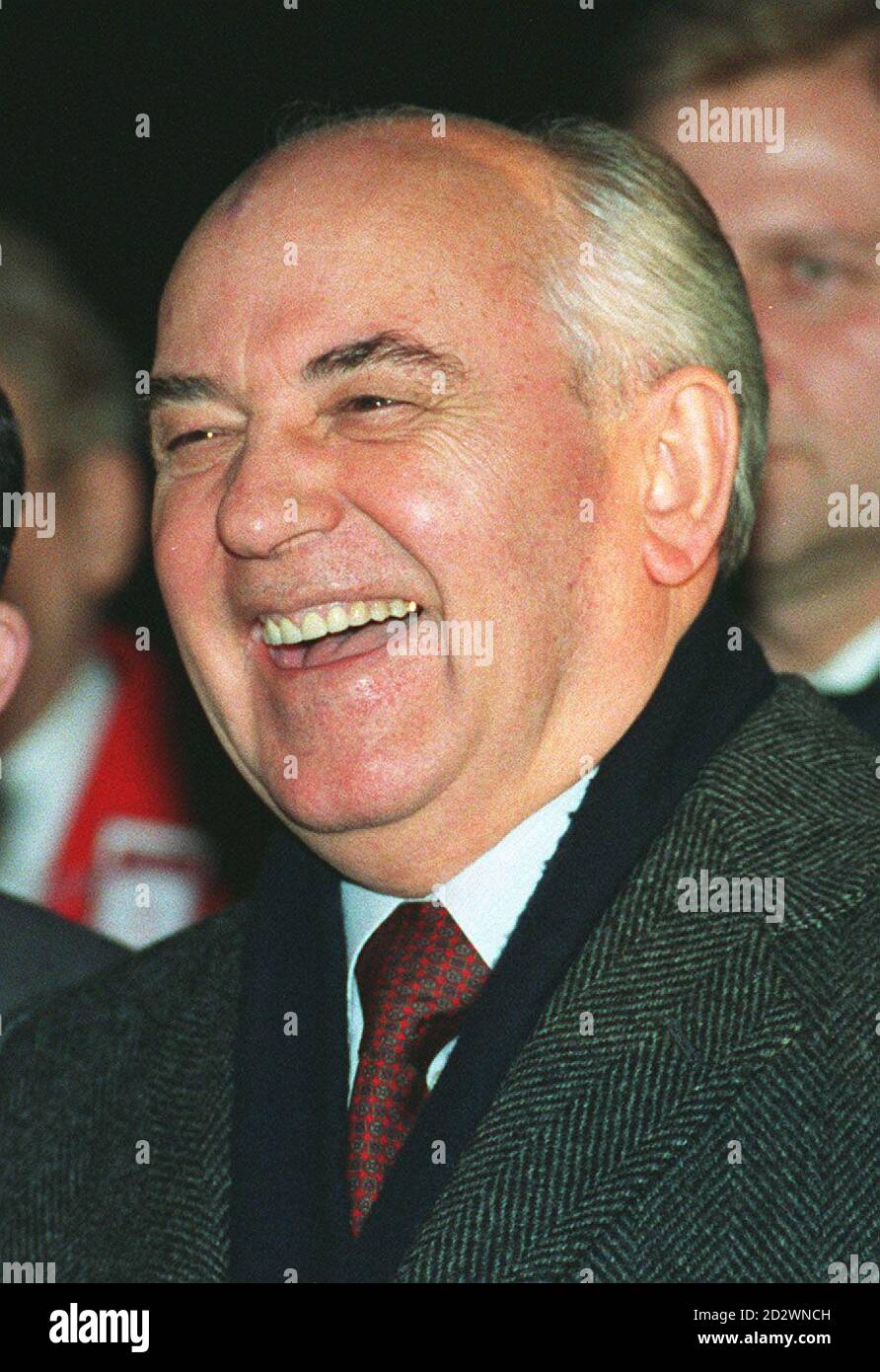 Former Russian premier Mikhail Gorbachev.  * 8/1/02: Former Russian premier Mikhail Gorbachev who is to visit the Irish Republic. Stock Photo