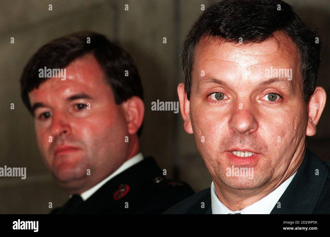 Sub Divisional Commander Frank McAuley (Left) and Det Super Sam Kincaid ...