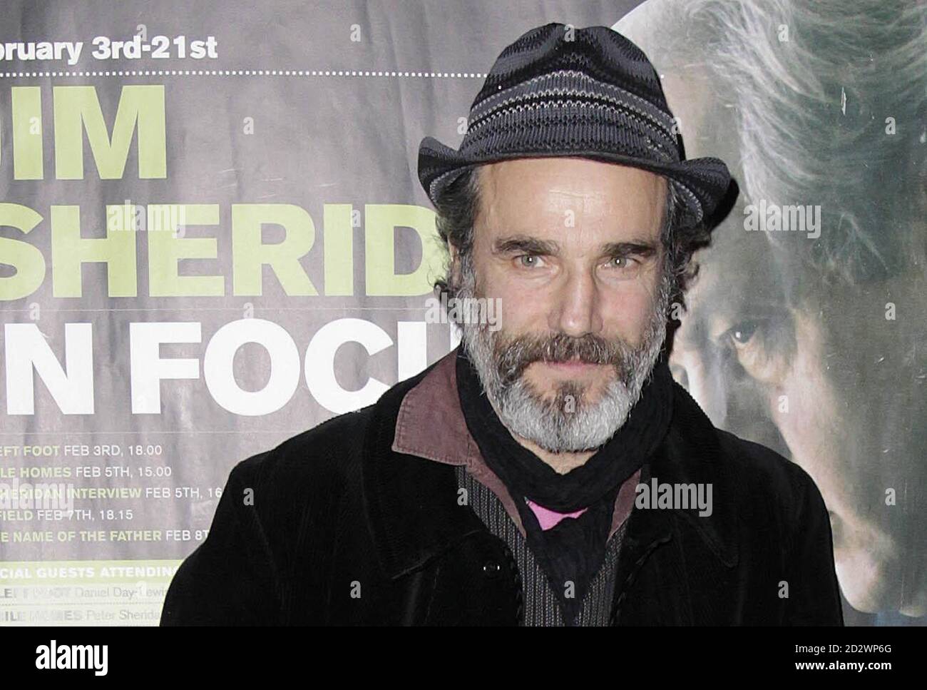 Actor Daniel Day-Lewis arrives at the IFI cinema in Dublin for a gala screening of My Left Foot, the opening film of the IFI's Jim Sheridan season. Stock Photo