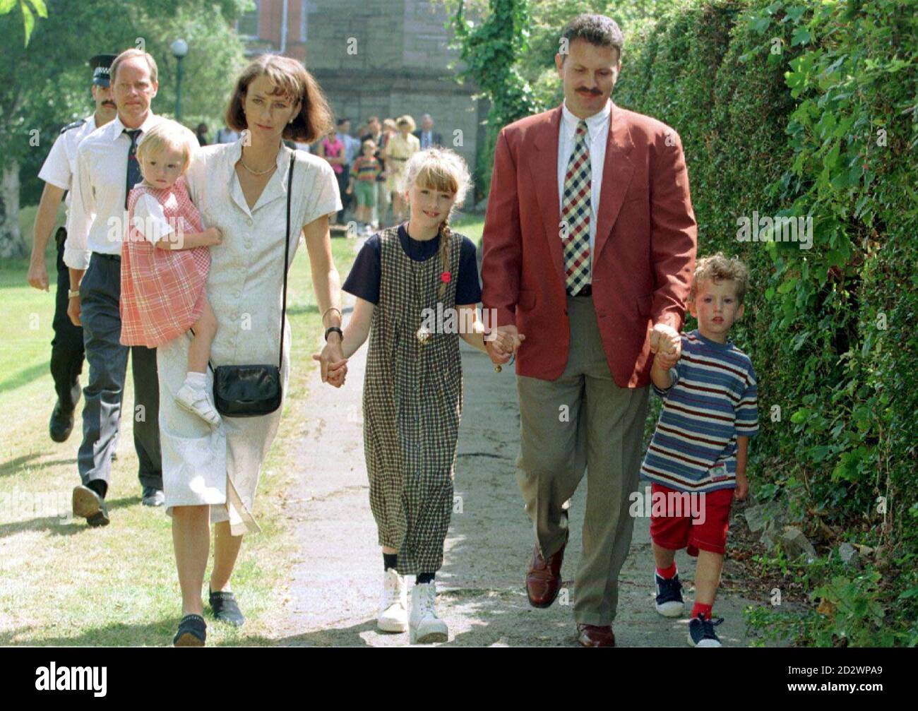 Julie And Christopher Hook With Children Ellie Jemma And Joseph Leave The Memorial Service For Murdered Daughter Sophie At Colwyn Bay Parish Church Today Sunday Local Man Howard Hughes Appeared In Court