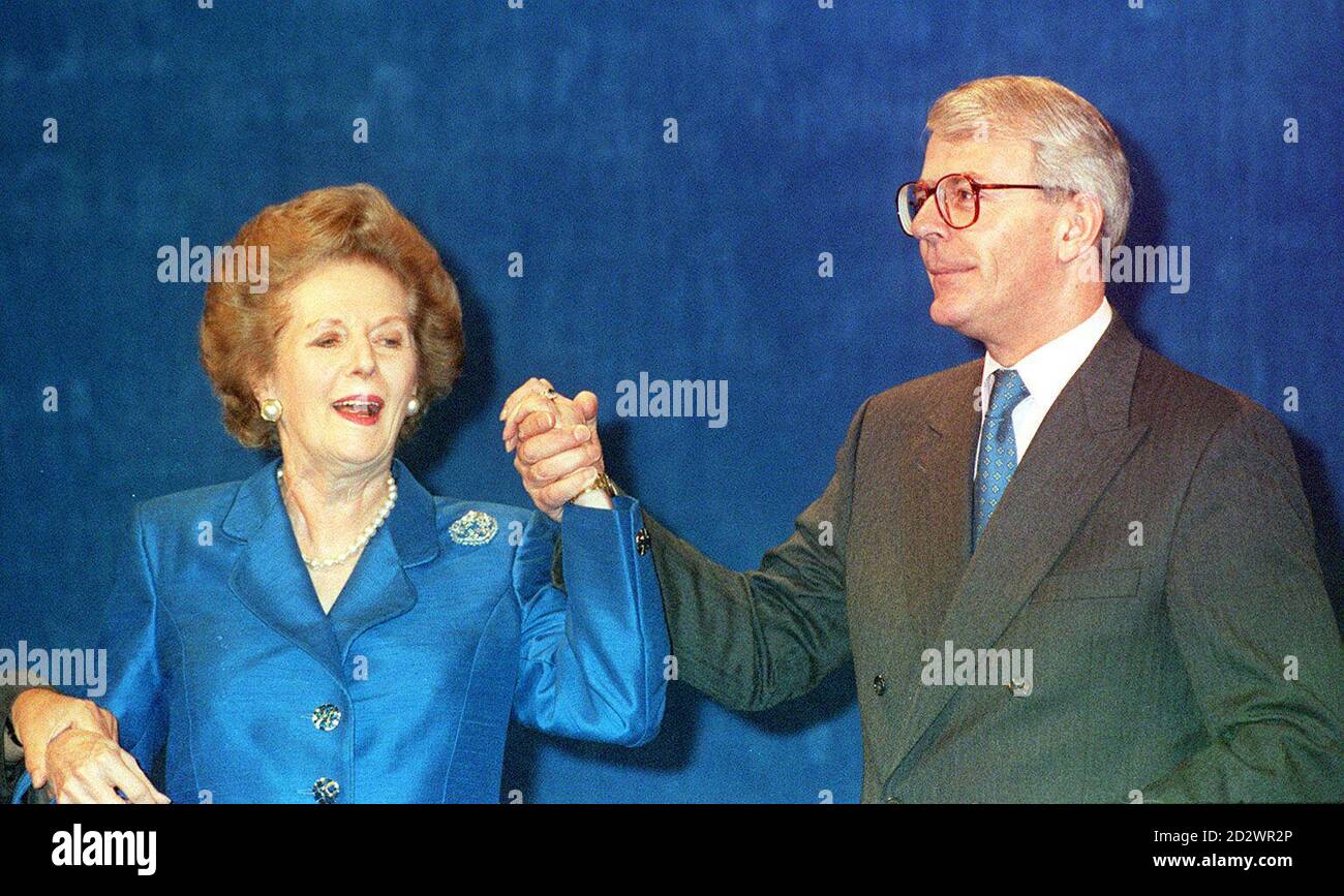 Elizabeth Major Margaret Thatcher John Major High Resolution Stock Photography and ...