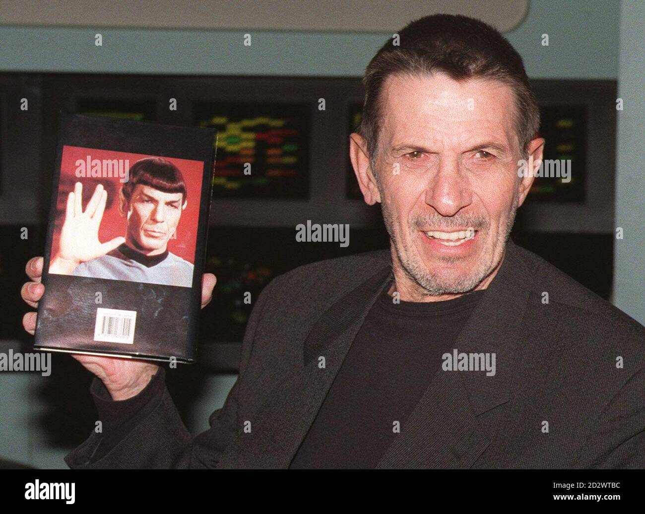 Actor Leonard Nimoy beamed down into the Science Museum, south-west London, to launch his autobiography. The actor is most famous for his portrayal of Mr Spock in the cult sci-fi series Star Trek. Stock Photo