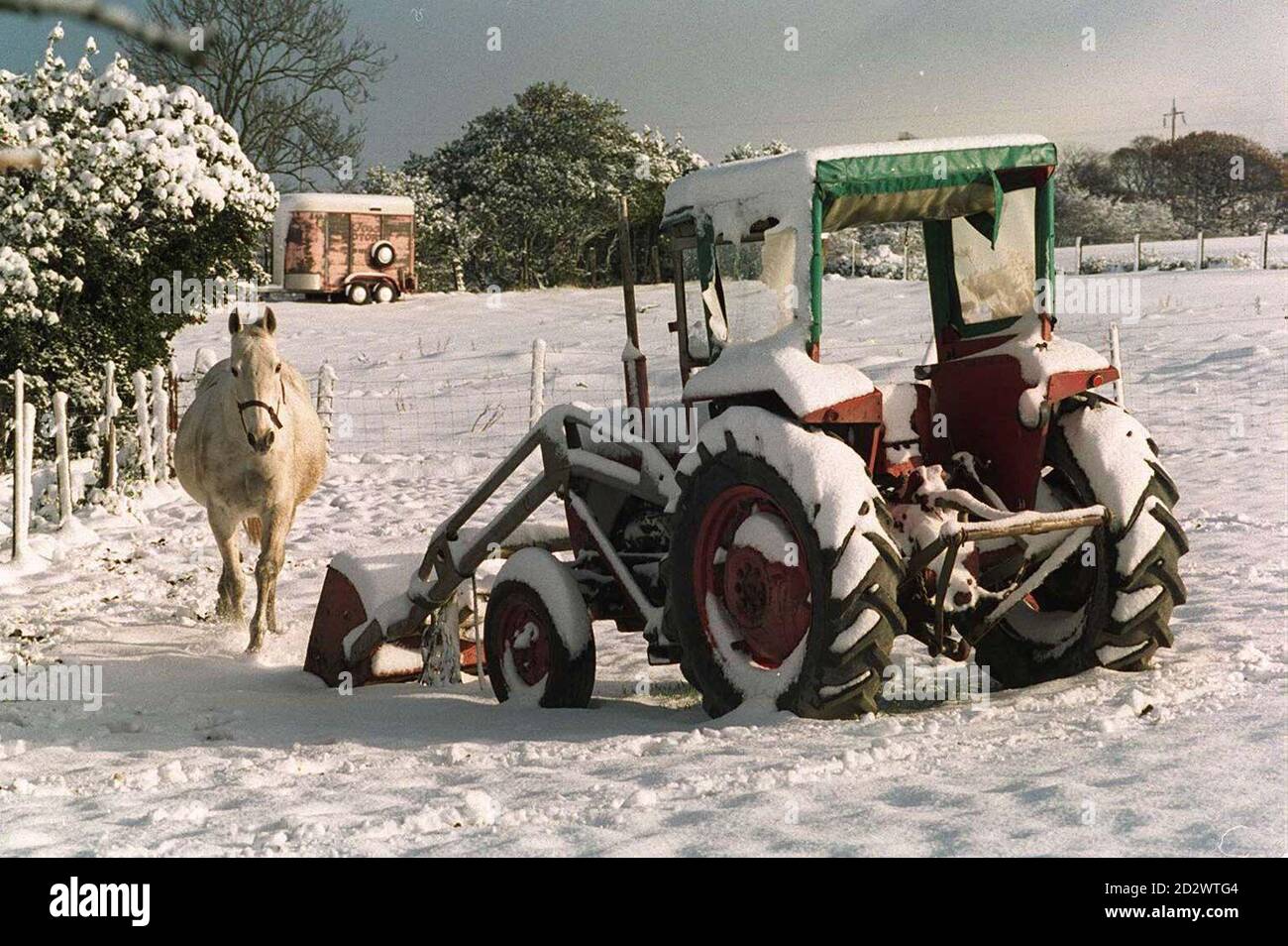 DARLINGTON NORTHERN ECHO, SOUTH SHIELDS GAZETTE AND SUNDERLAND ECHO OUT. A snow filled field