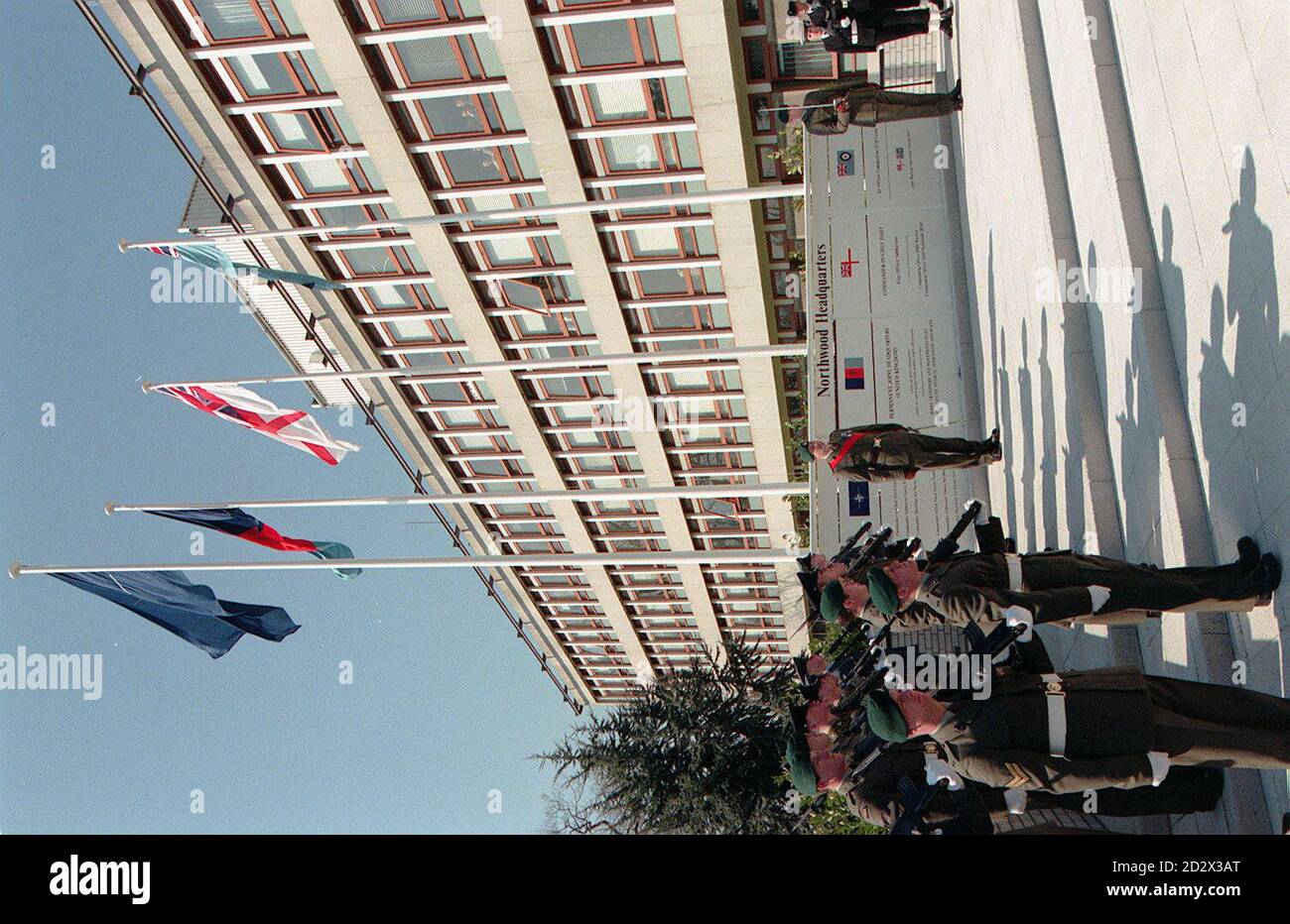 The opening ceremony of the Permanent Joint Headquartes at Northwood ...