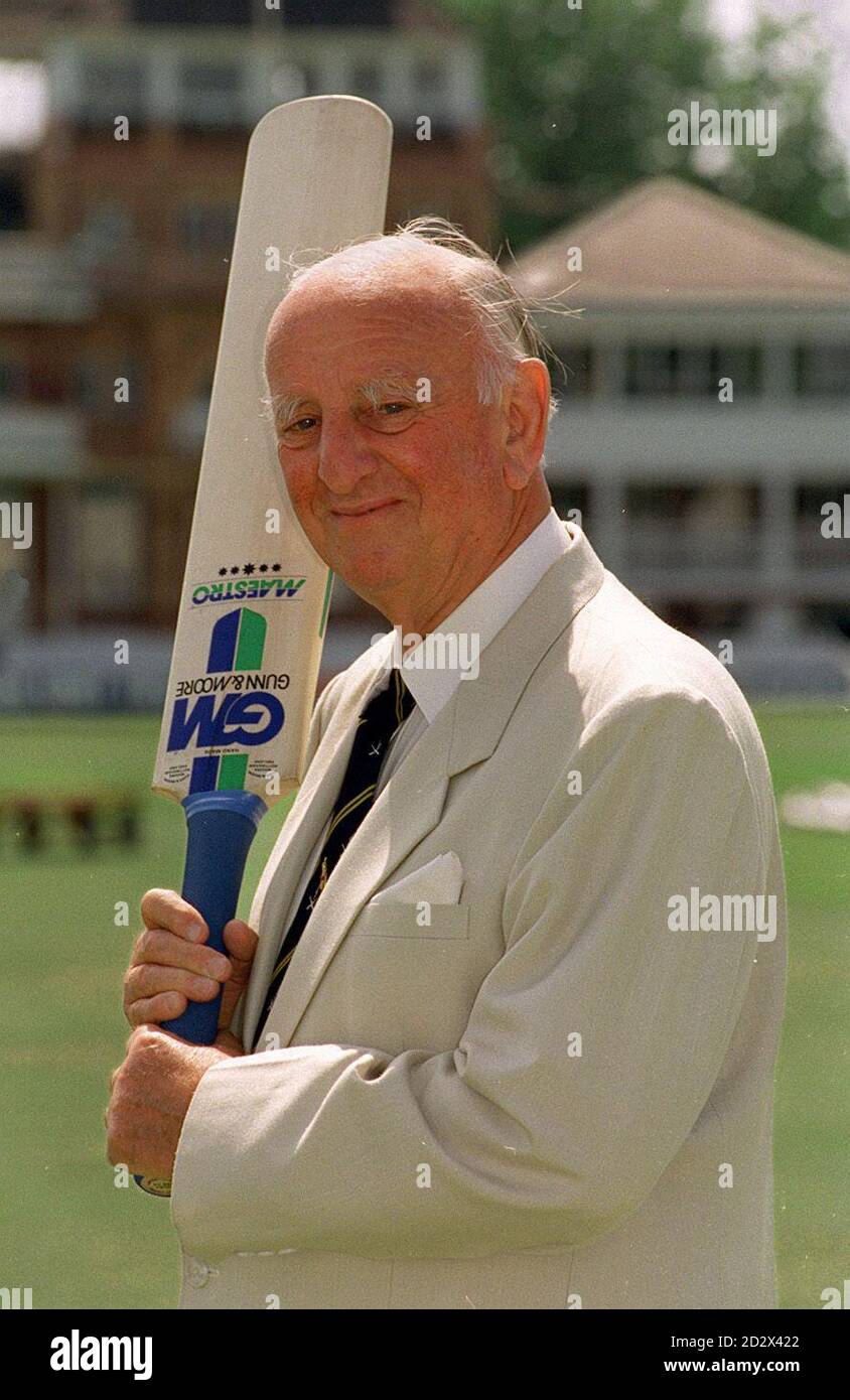 Cricket commentator Brian Johnston. His widow Pauline is to auction ...