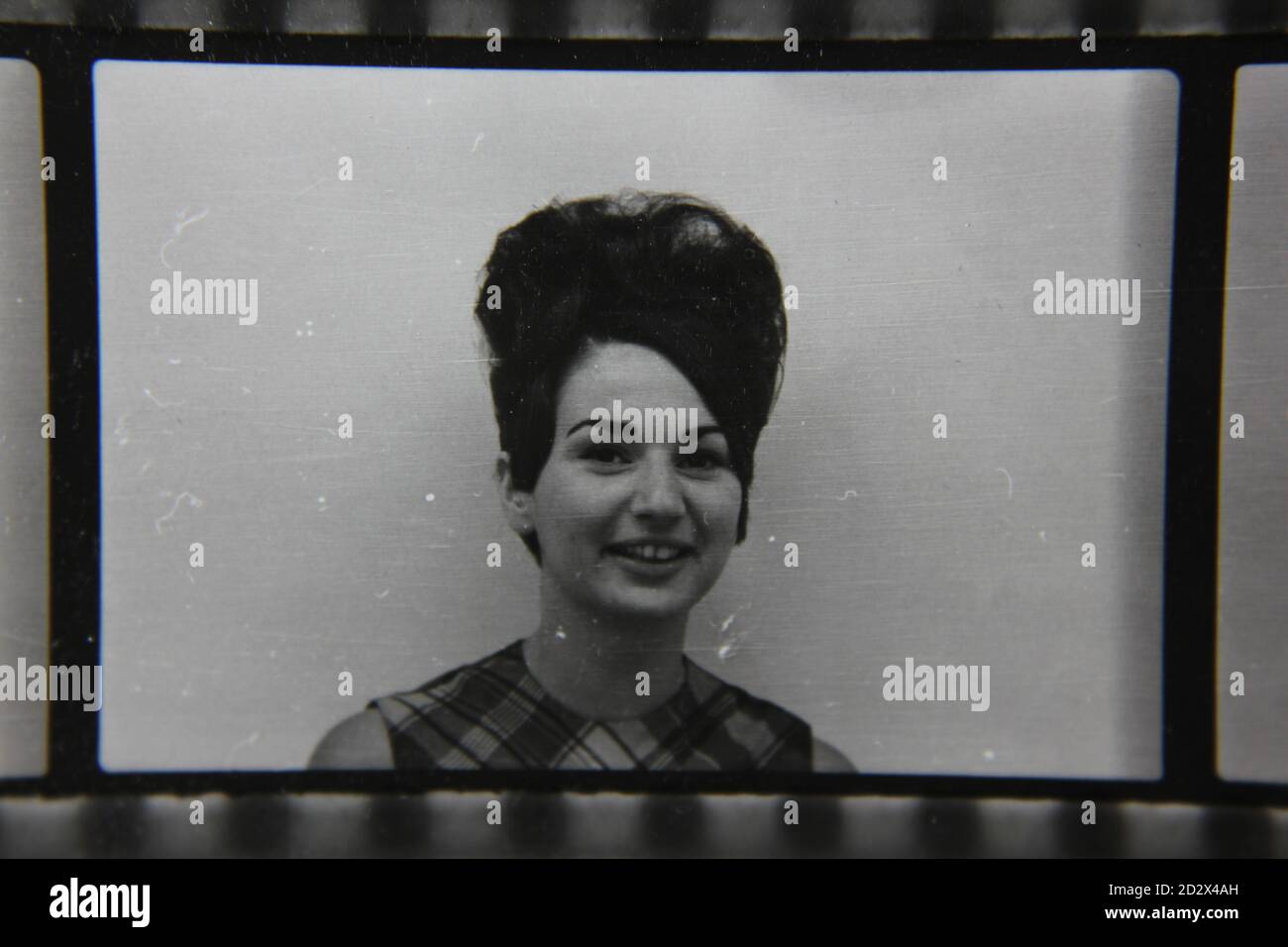 Fine 1970s vintage black and white photography head shot portrait of a ...
