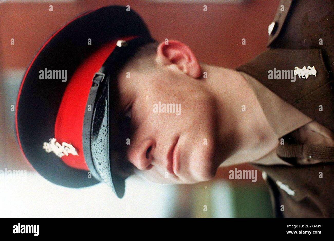 Gulf War veteran Pte John Callaghan, 28, was found dead in his cell in Strangeways Prison, Manchester hanging from a noose made from shoe laces. 20/1/99, An inquest in Manchester heard he suffered from post traumatic stress disorder & Gulf War syndrome.  Stock Photo