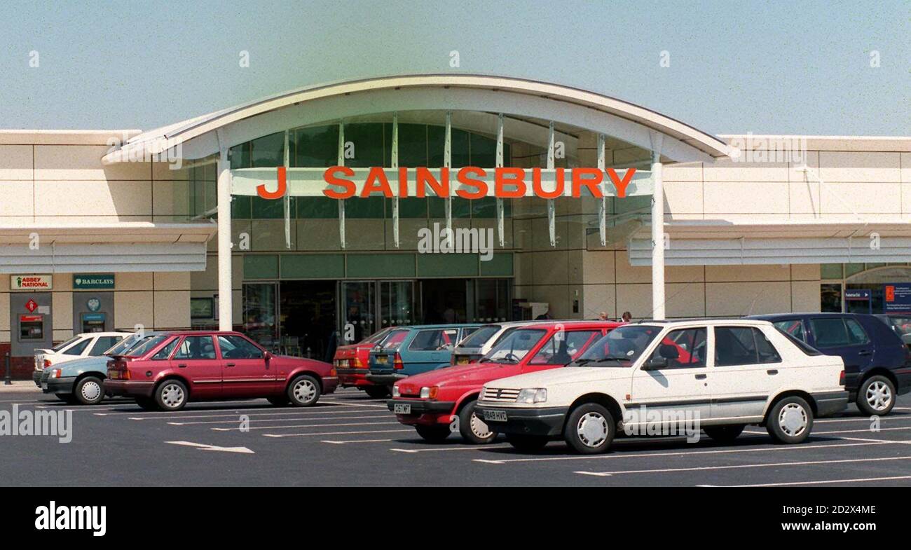 The new Sainsbury store in New Cross, south-east London. The troubled supermarket giant posted reduced profits of only 712 million (compared to 809m for the previous financial year), it's first slump in profits for 22 years. * The group has faced increasingly sharp competition from bitter rivals such as Tesco, Asda and Safeways, who have launched 'loyalty cards', low priced selections of goods and other innovative marketing ideas. Stock Photo