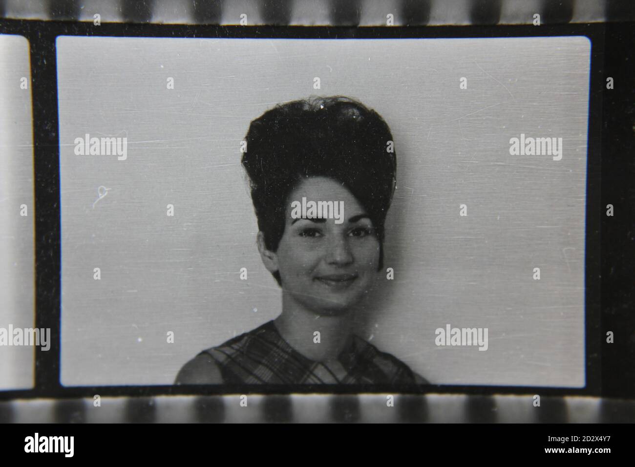 Fine 1970s vintage black and white photography head shot portrait of a ...