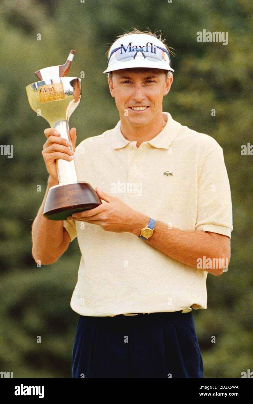 Robert Allenby after gaining victory in the Alamo English Open Championship at the Forest of Arden today (sunday).  Stock Photo