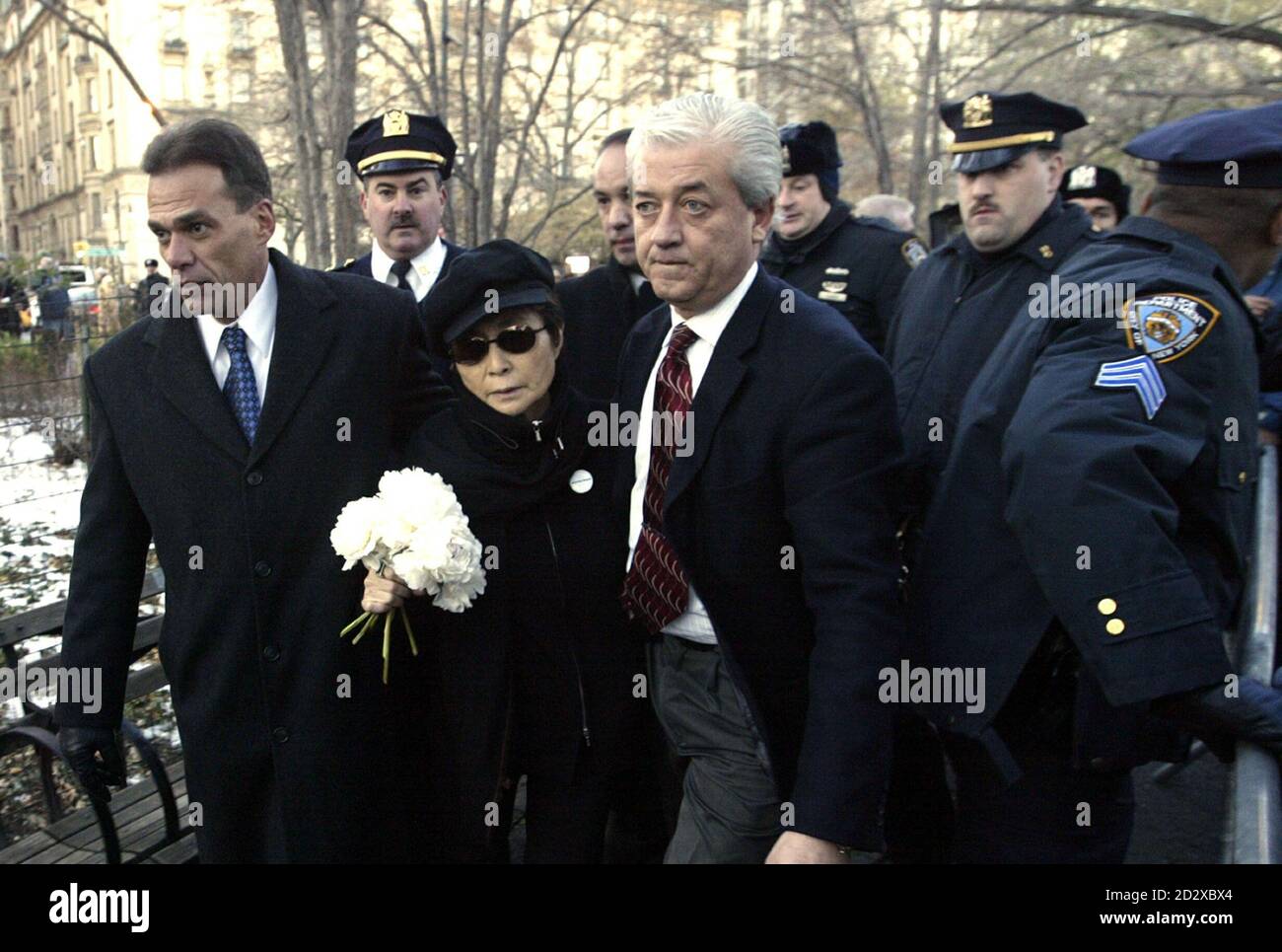 John Lennon Funeral Yoko Ono