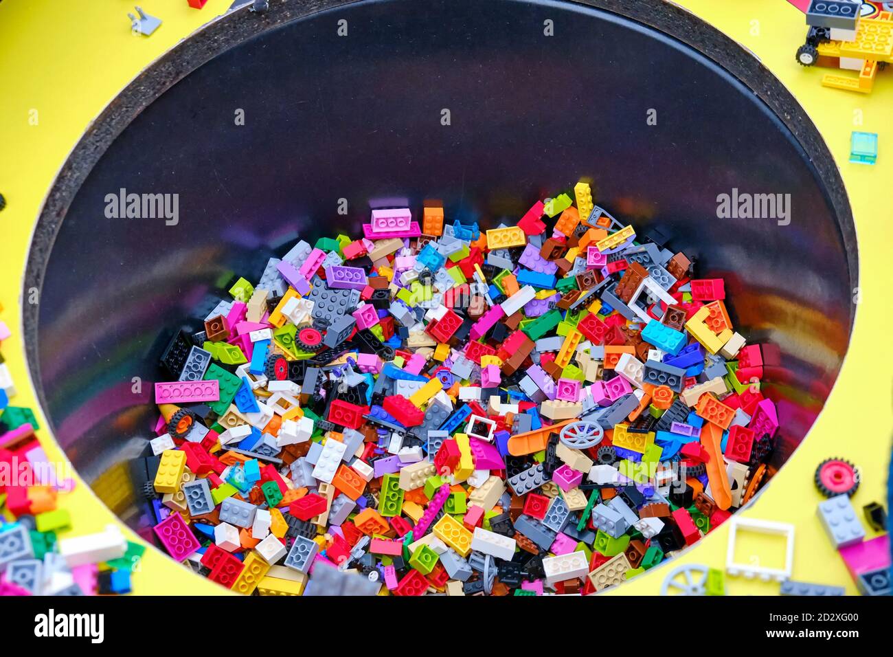 Constructor blocks for creating children's toys and crafts Stock Photo ...