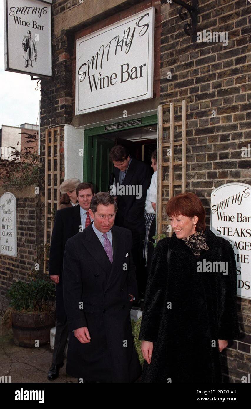 The Prince of Wales andMs Lesley Chalmers Cheif Executive of Kings