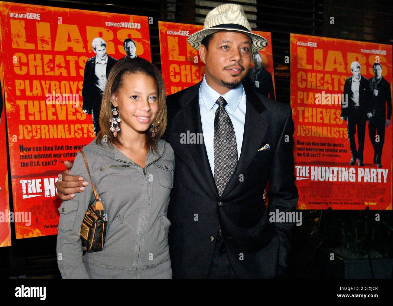 Terrence howard and daughter aubrey howard hi-res stock photography and