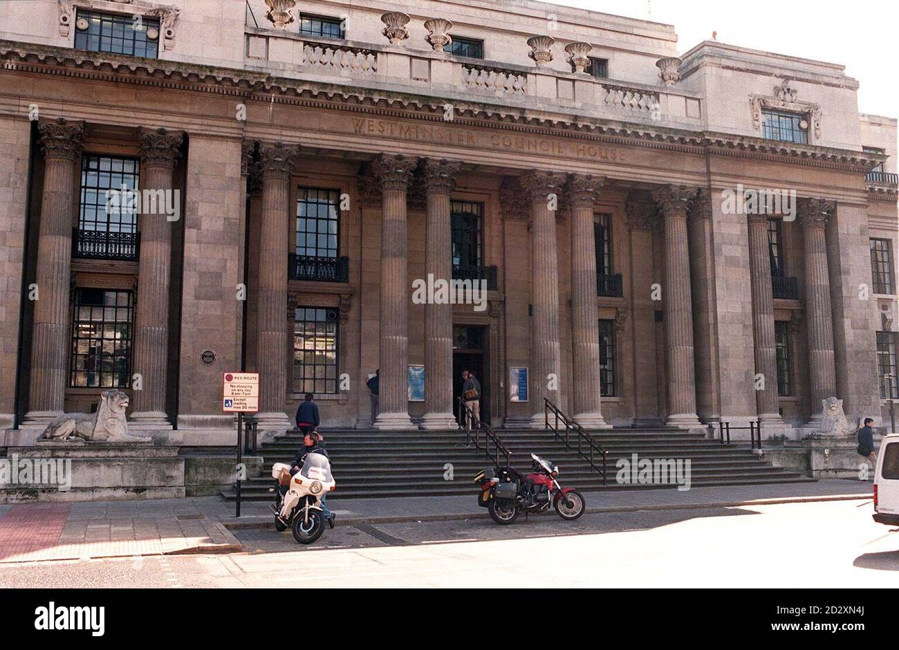 Westminster Register Office (formerly Marylebone Registry Office)in London where the long awaited wedding of Oasis singer Liam Gallagher and girlfriend actress Patsy Kensit finally took place at 8.30am today (Monday). The simple ceremony was witnessed by two friends. See PA story SHOWBIZ Gallagher. Photo by Sam Pearce/PA. Stock Photo