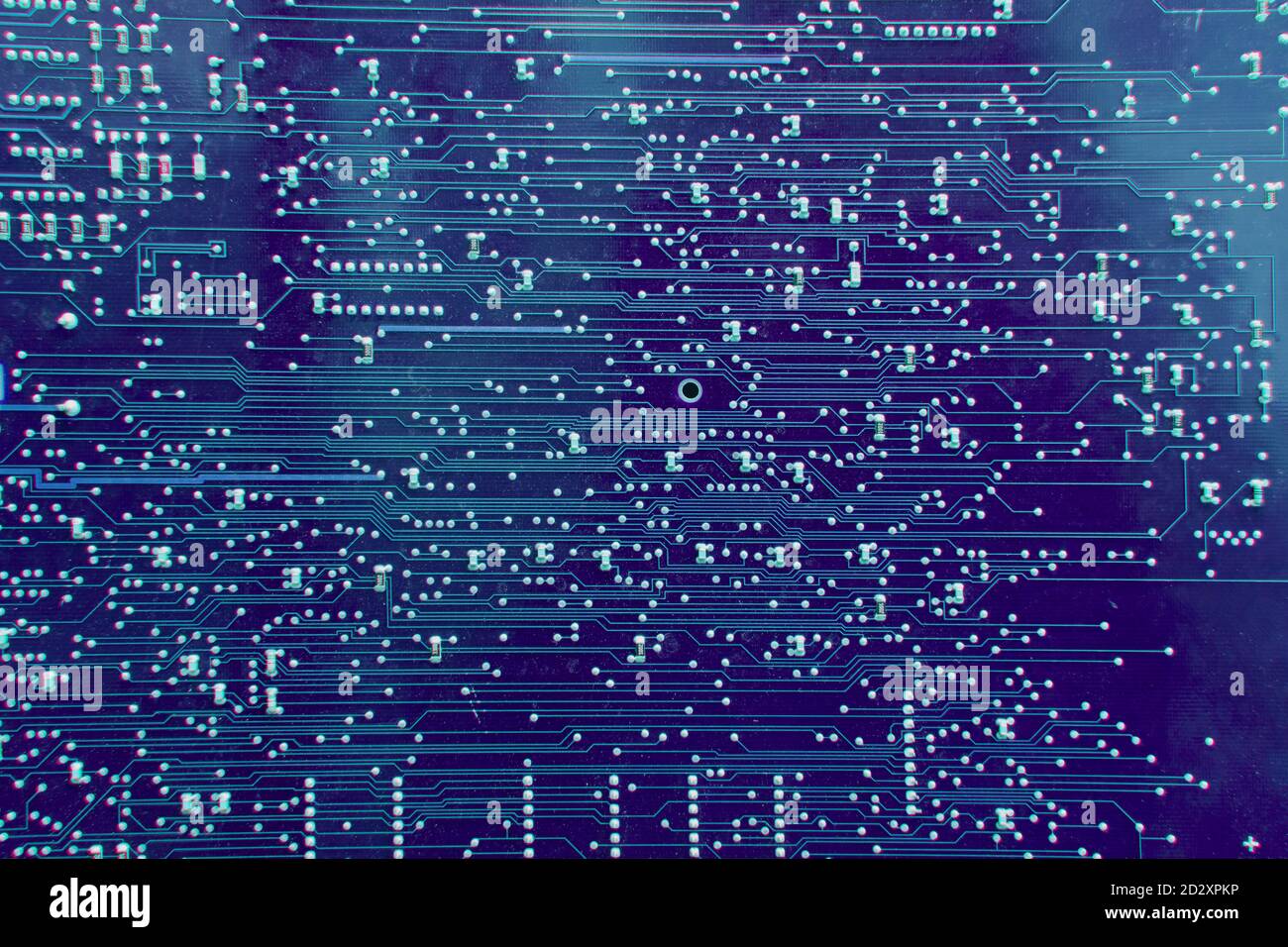 Background blue printed circuit board is a plate made of dielectric. On ...