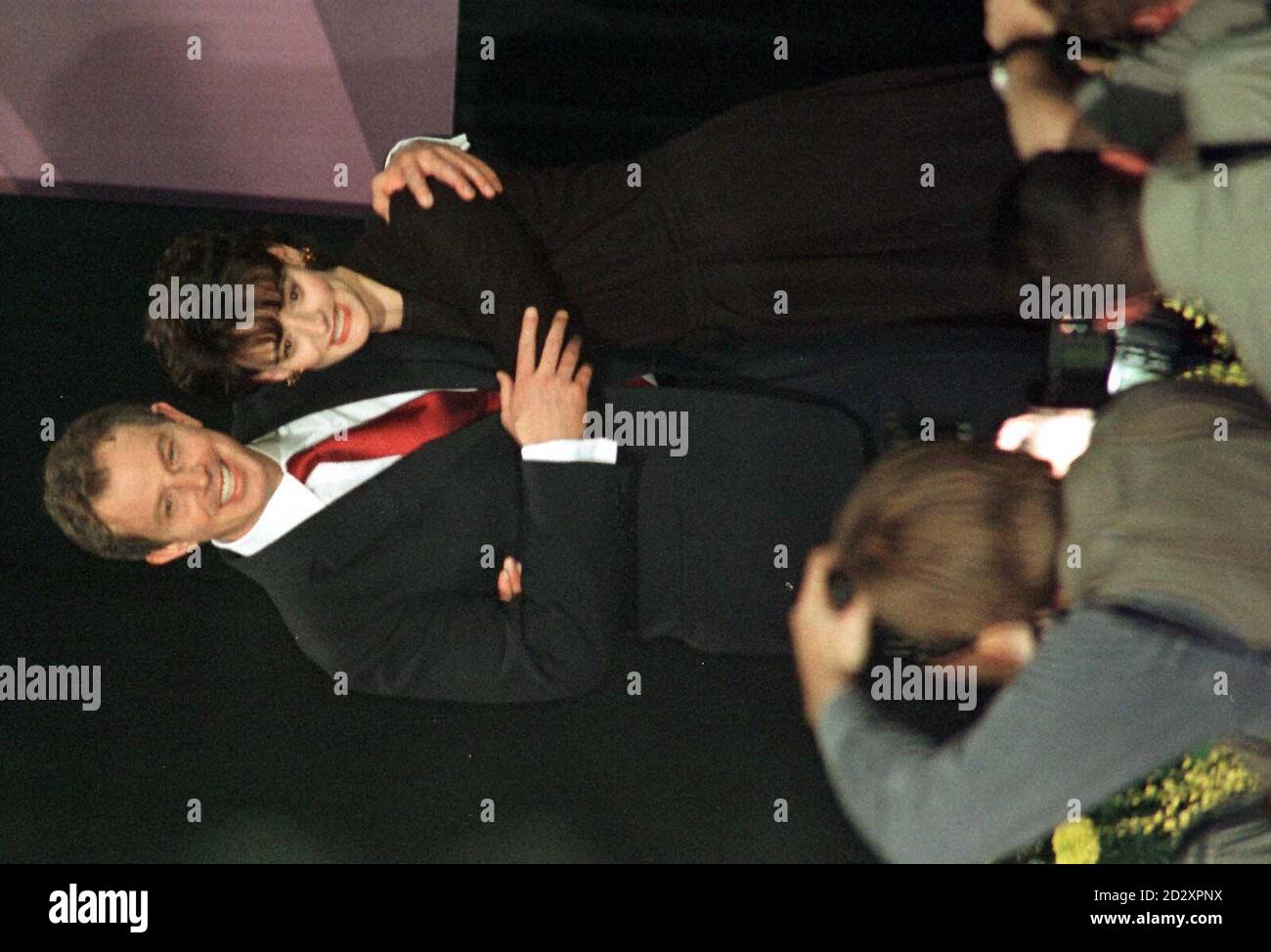 Tony Blair regains his Sedgefield Seats, pictured with Wife Cherie
