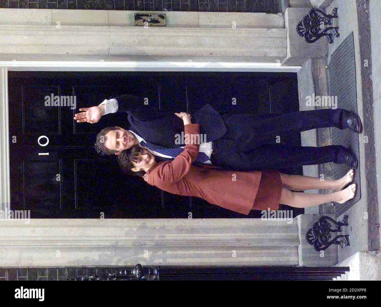 Britain's youngest Prime Minister this century, Tony Blair, arrives