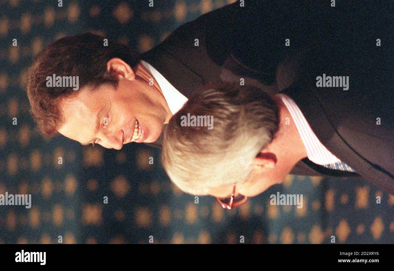 Prime Minister Tony Blair enters the House of Lords with his