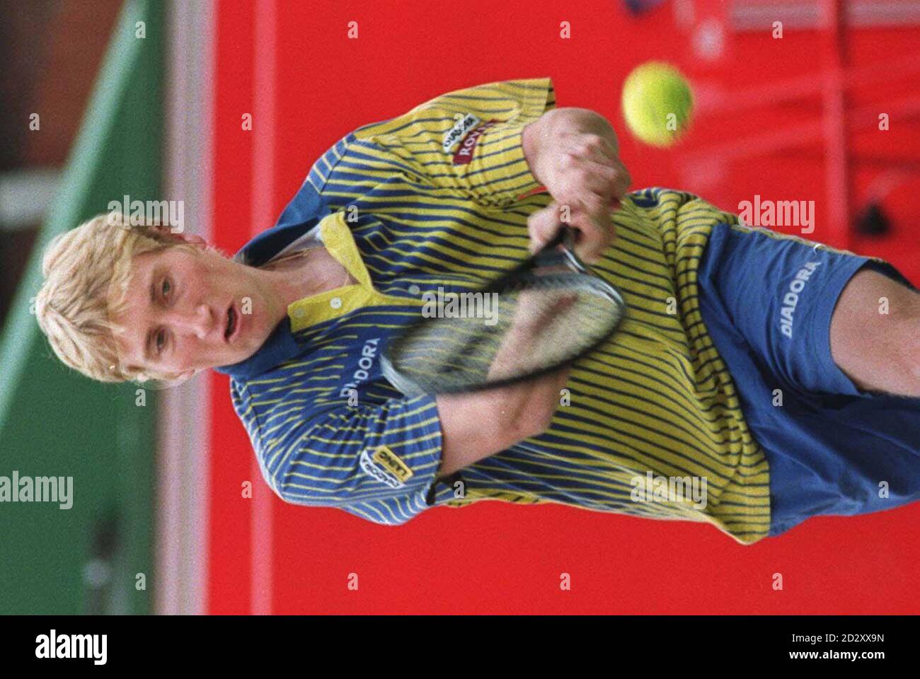 Britain's Martin Lee in action during his match against Goran