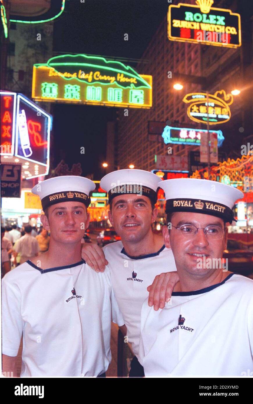 ROYAL YACHT SAILORS, HONG KONG, 29 JUN 97 SAILORS FROM THE ROYAL YACHT ...