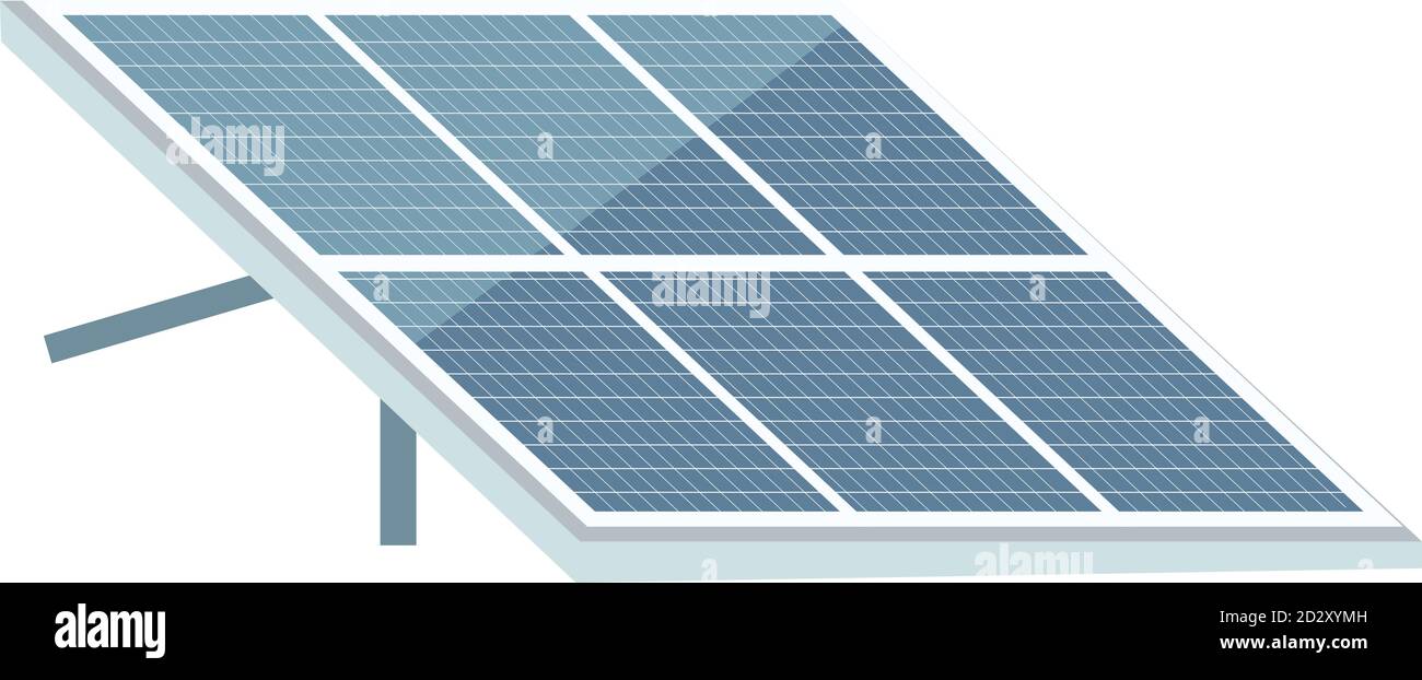 Solar panel cartoon vector illustration. Photovoltaic module flat color  object. Using alternative energy sources, renewable power. Green technology  Stock Vector Image & Art - Alamy