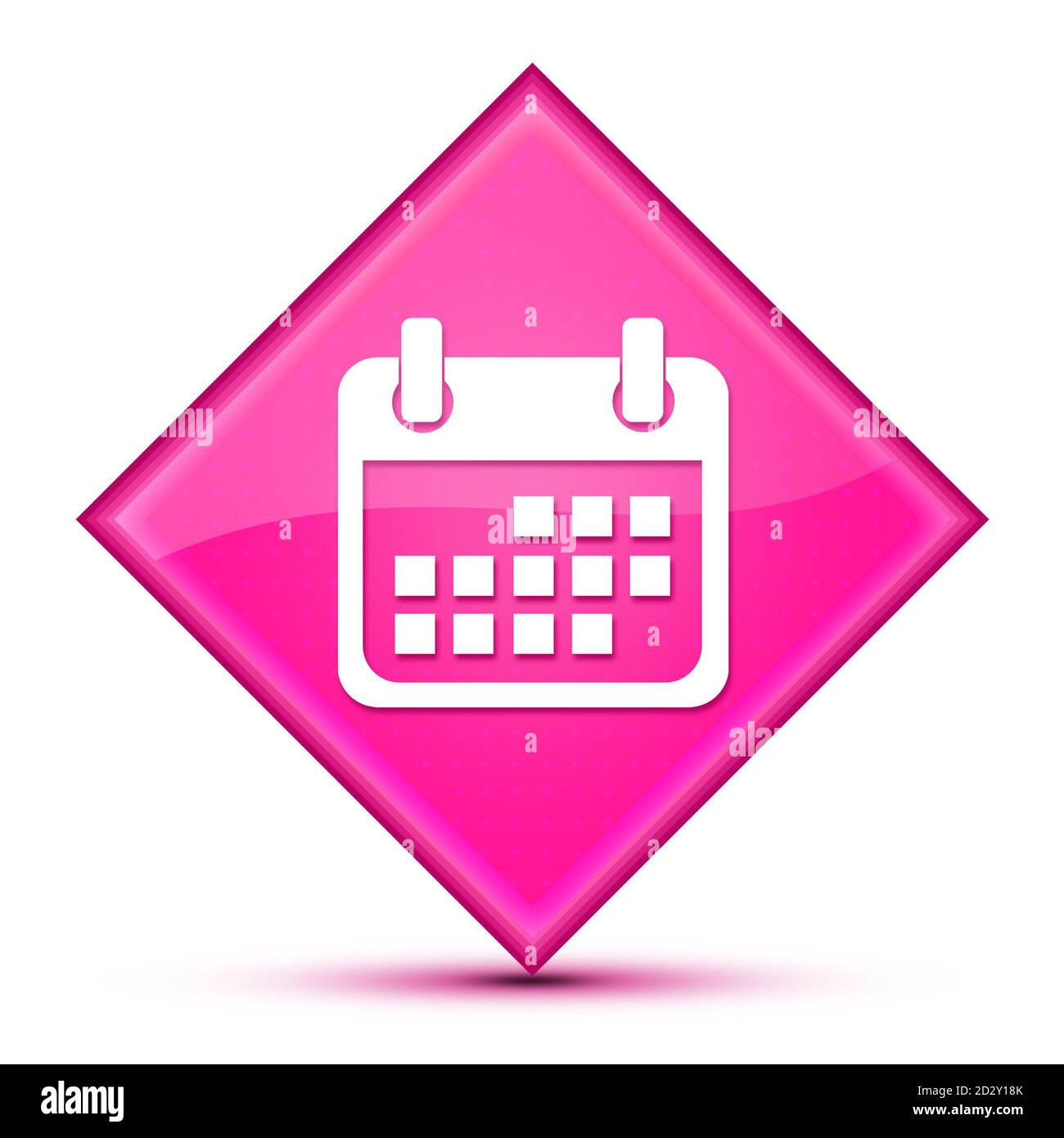 Event icon isolated on luxurious wavy pink diamond button abstract ...
