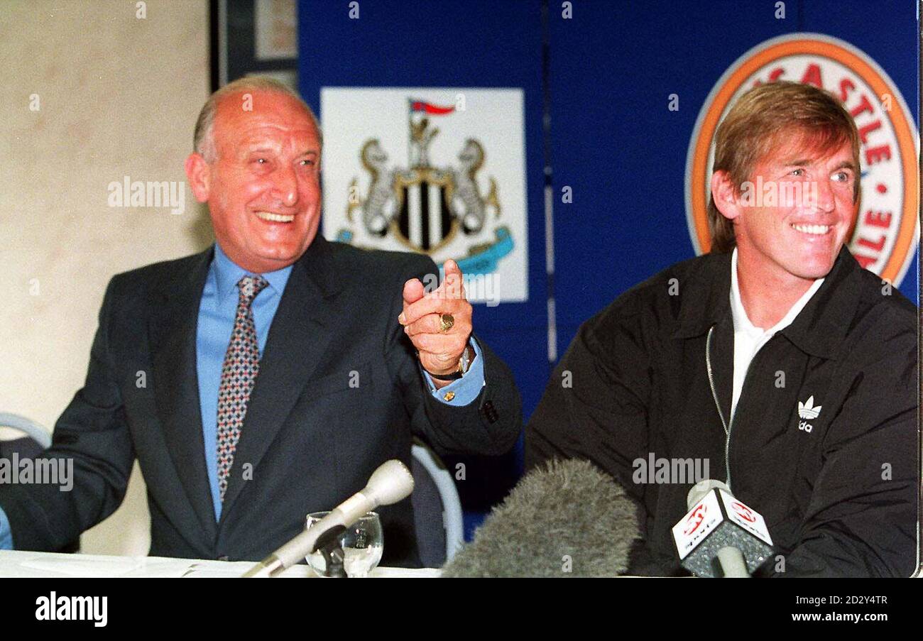 Sir John Hall (left) Chairman of Newcastle United announced during a press conference today (Monday) he was to stand down at the AGM in December, Sir John is pictured with manager Kenny Dalglish. Stock Photo