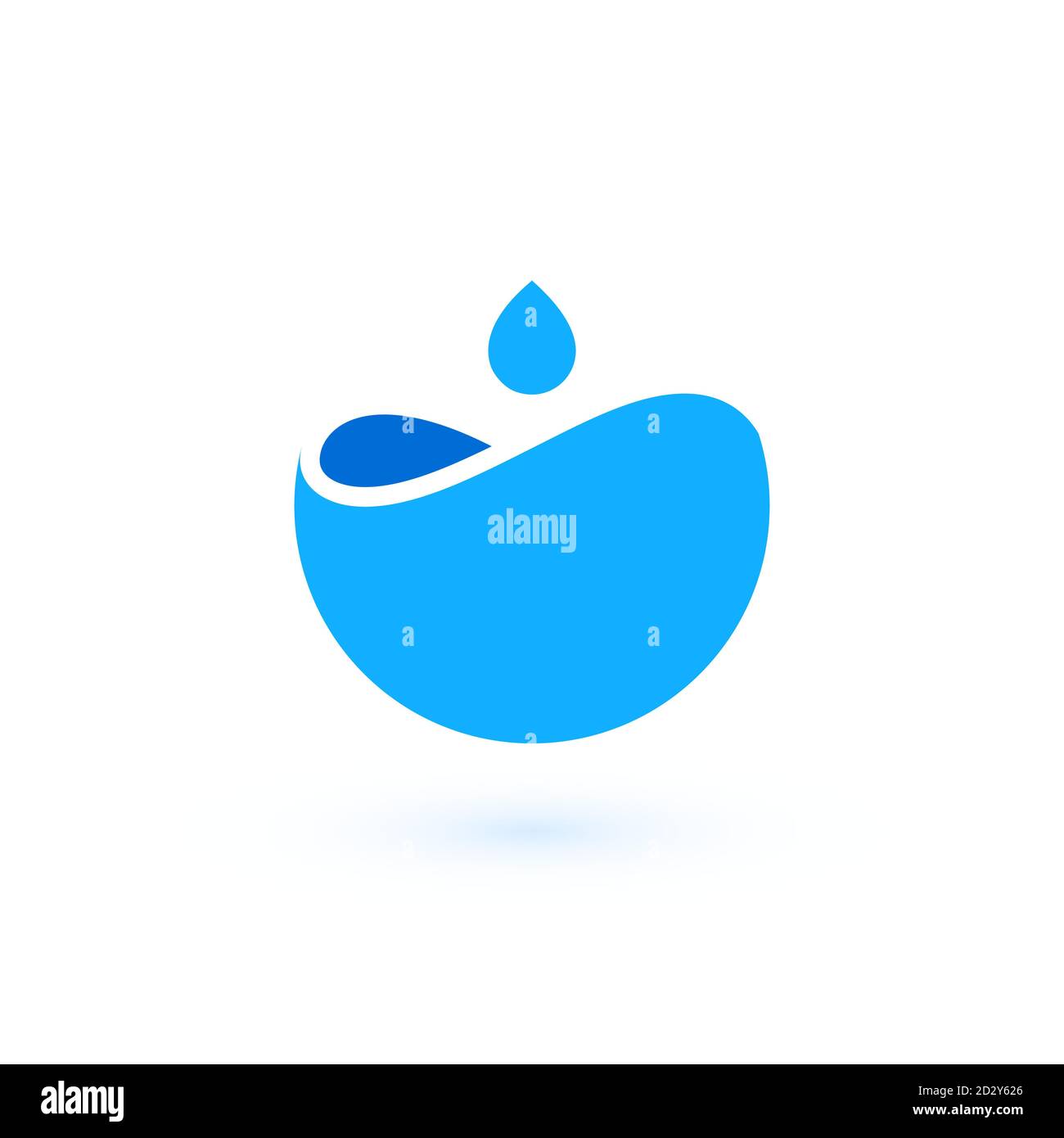 Water logo template Stock Vector