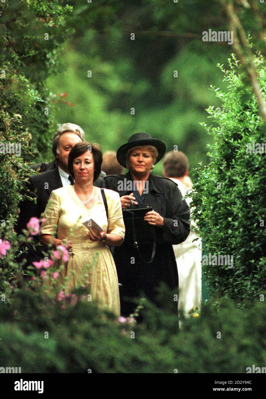 Actress Pam St Clement at Mortlake Crematorium in London for the funeral of EastEnders creator Julia Smith who died last week. Stock Photo