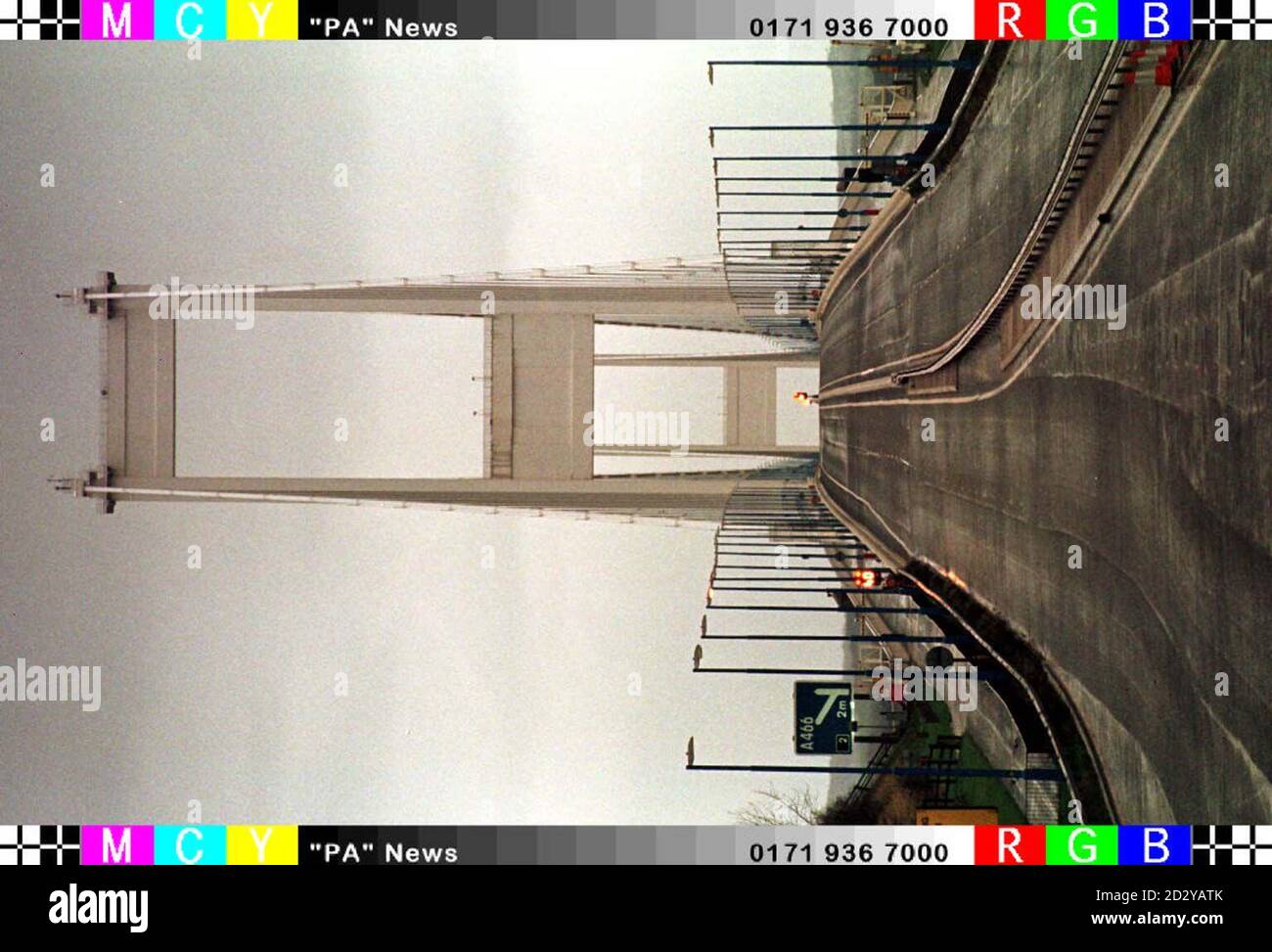 Due to high winds the M48 motorway was closed at the old Severn Bridge