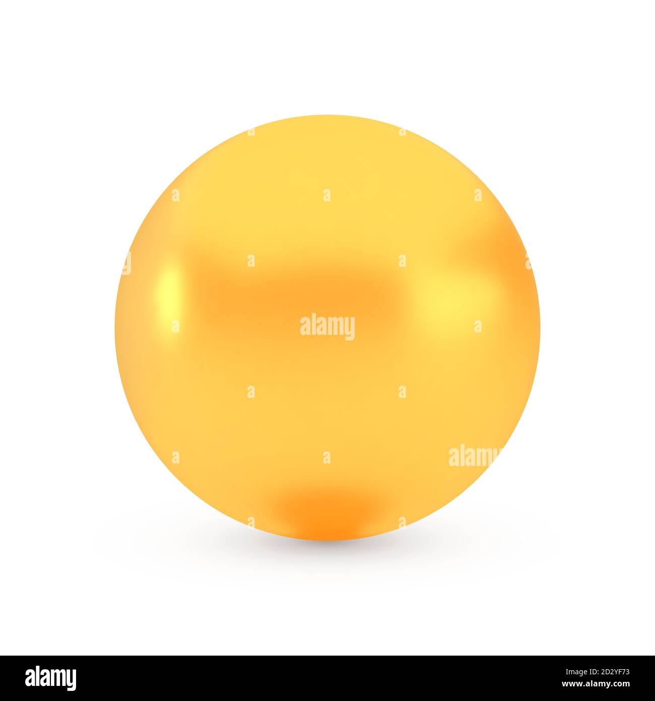 Golden sphere award concept, shiny realistic metallic ball Stock Vector