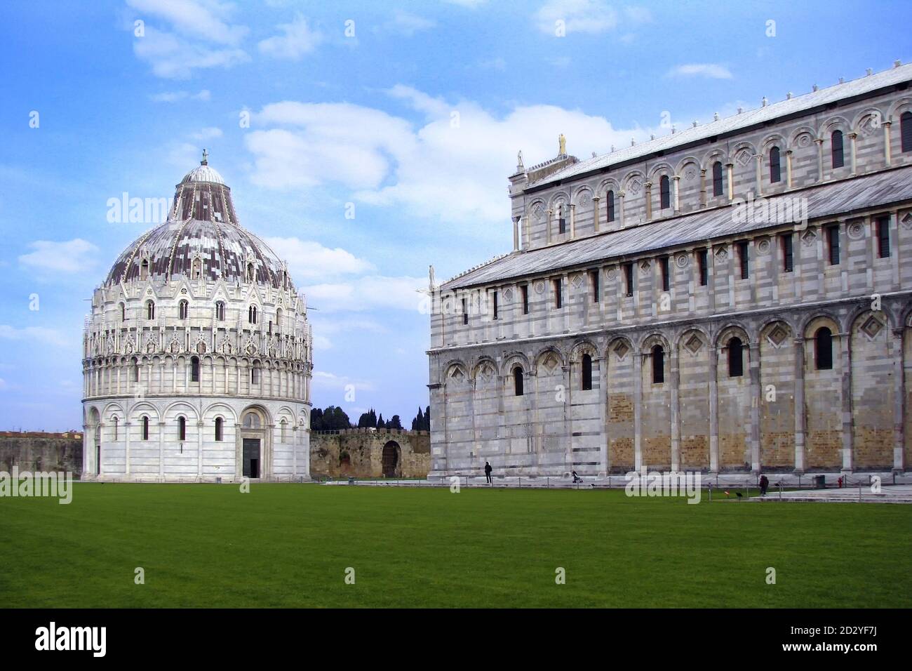 Battistero di San Giovanni, Pisa. Italy In Christian architecture the baptistery is the separate centrally planned structure surrounding the baptismal Stock Photo