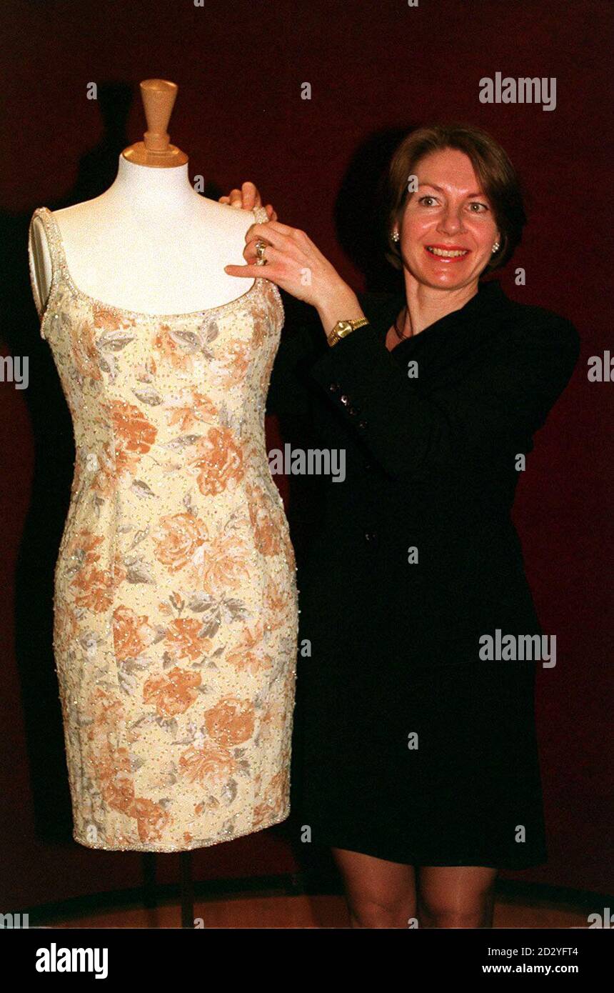 PA NEWS PHOTO 16/3/98 Susan Martin, organiser of the unique charity event Diana, Princess Of Wales - A Tribute in Dress, which will benefit The Diana, Princess Of Wales Memorial Fund and The Midlands Centre for Spinal Injuries. The event will feature an exhibition containing dresses worn by the Princess and a gala fashion show featuring spring and summer collections from leading British designers. A host of leading dress designers, including Catherine Walker, Elizabeth and David Emanuel and Bruce Oldfield, are supporting the tribute which will take place on Friday May 29 in Oswestry, Shr Stock Photo