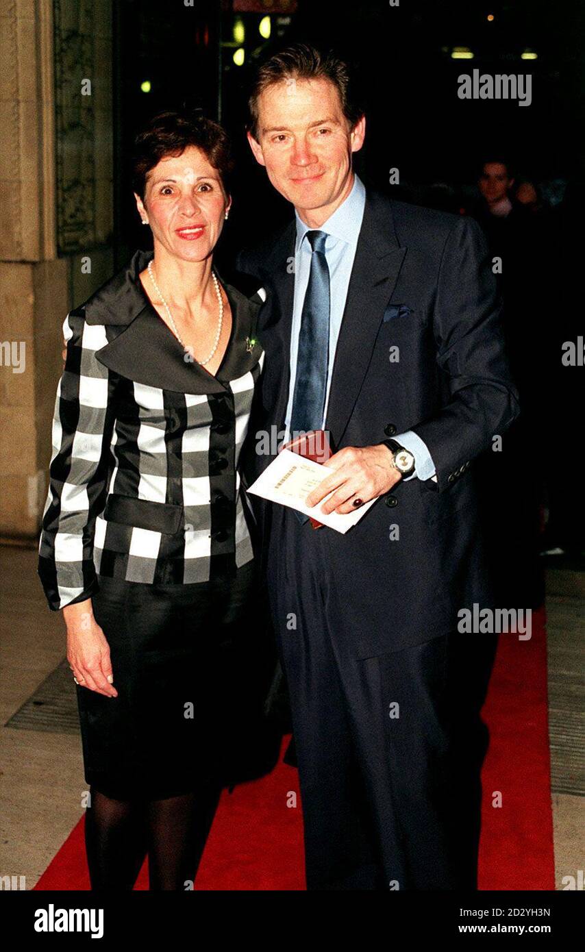 PA NEWS PHOTO 7/4/98 Anthony Andrews and wife attend Multi-millionaire composer, Lord Lloyd-Webber's gala celebration to celebrate his 50th birthday at the Royal Albert Hall in London tonight.  Photo by Paul Treacy/PA Stock Photo