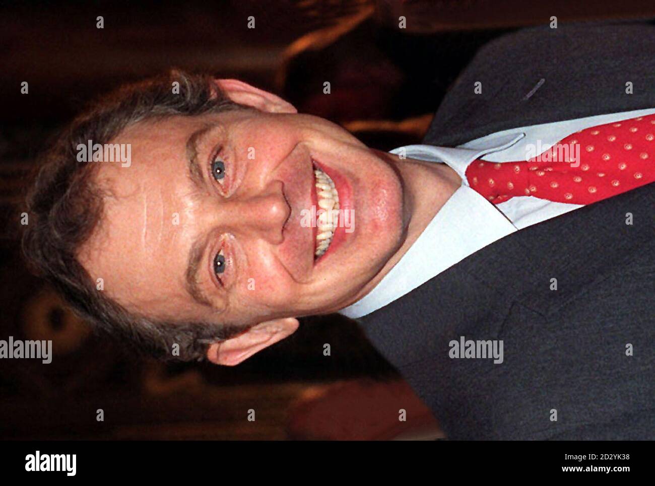 Library file dated 4.4.98. Prime Minister Tony Blair who celebrates his