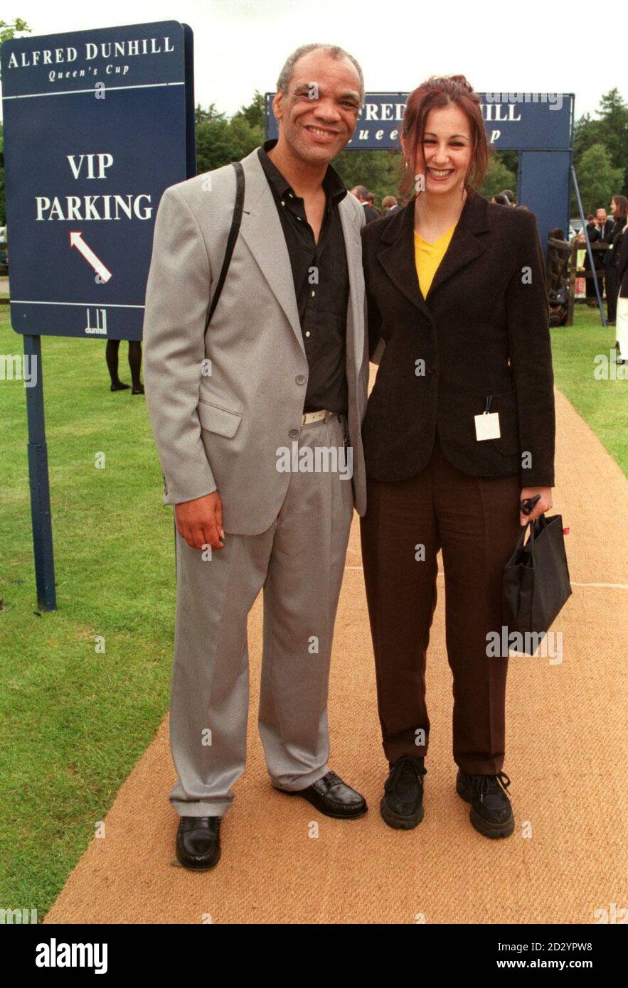 PA NEWS PHOTO 14/6/98 ACTOR PAUL BARBER WITH A FEMALE FRIEND AT THE ...