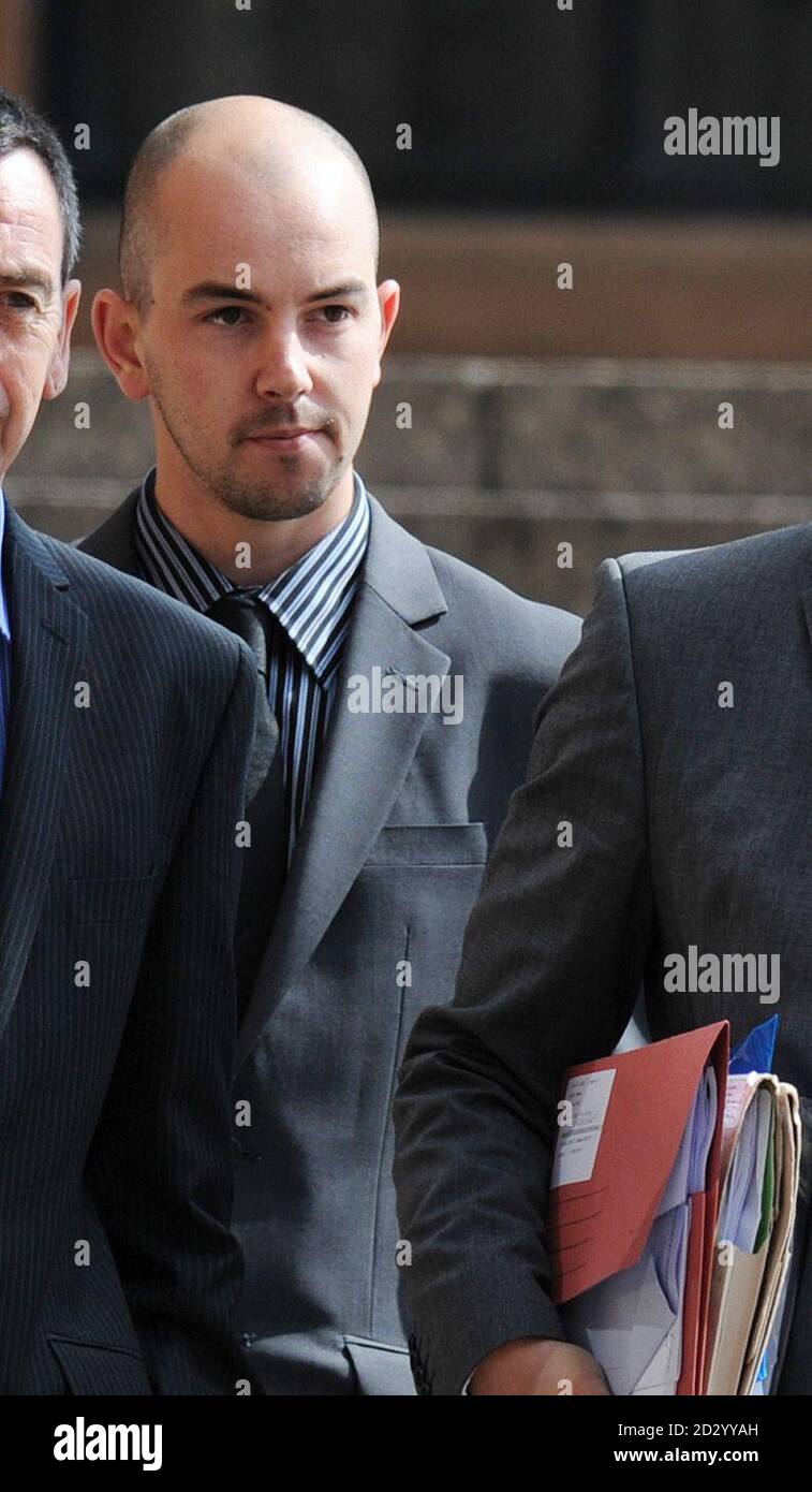 Steven Black, 26, from The Riding, Kenton, Newcastle, leaves Newcastle